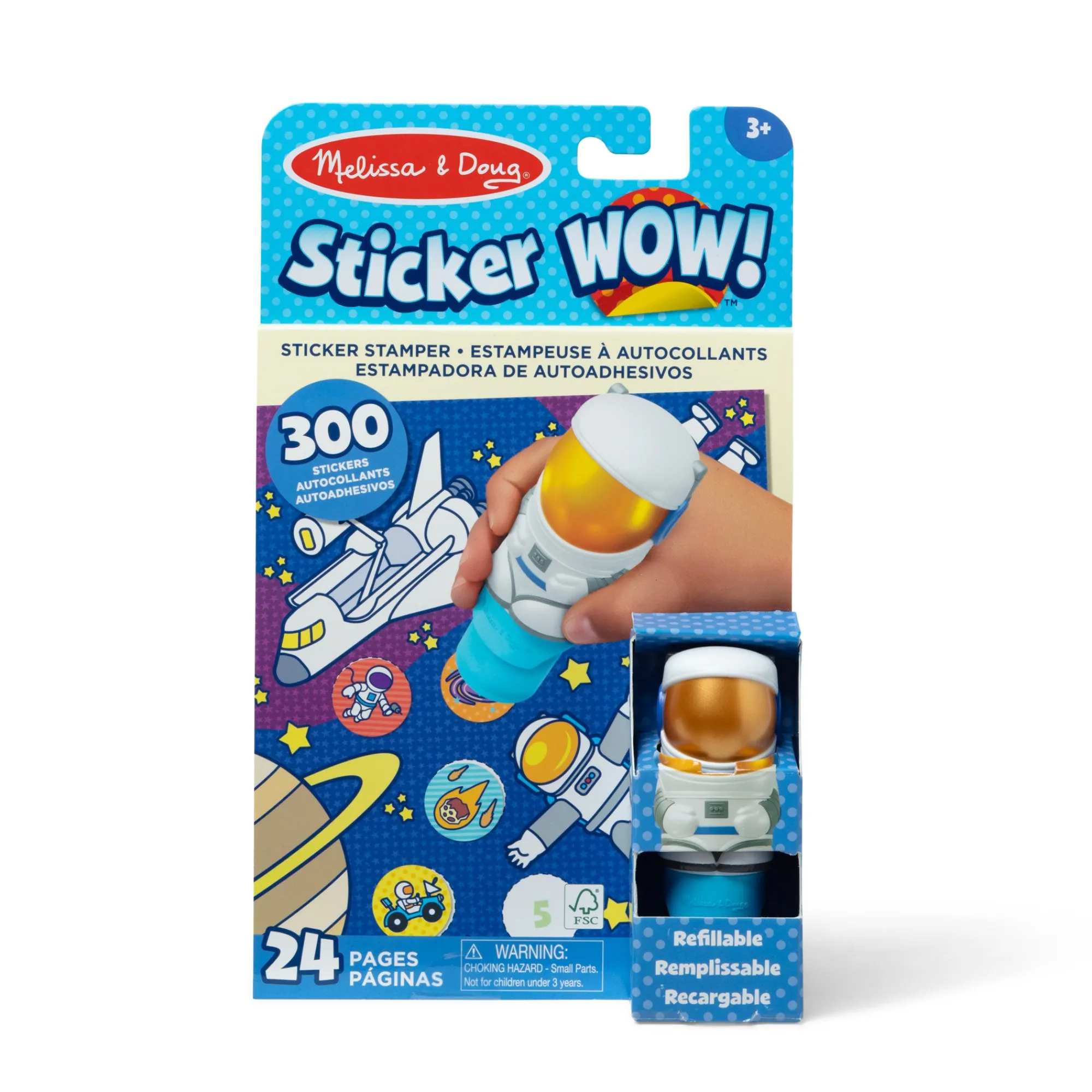 Sticker WOW!™ Activity Pad & Sticker Stamper - Astronaut>Melissa & Doug