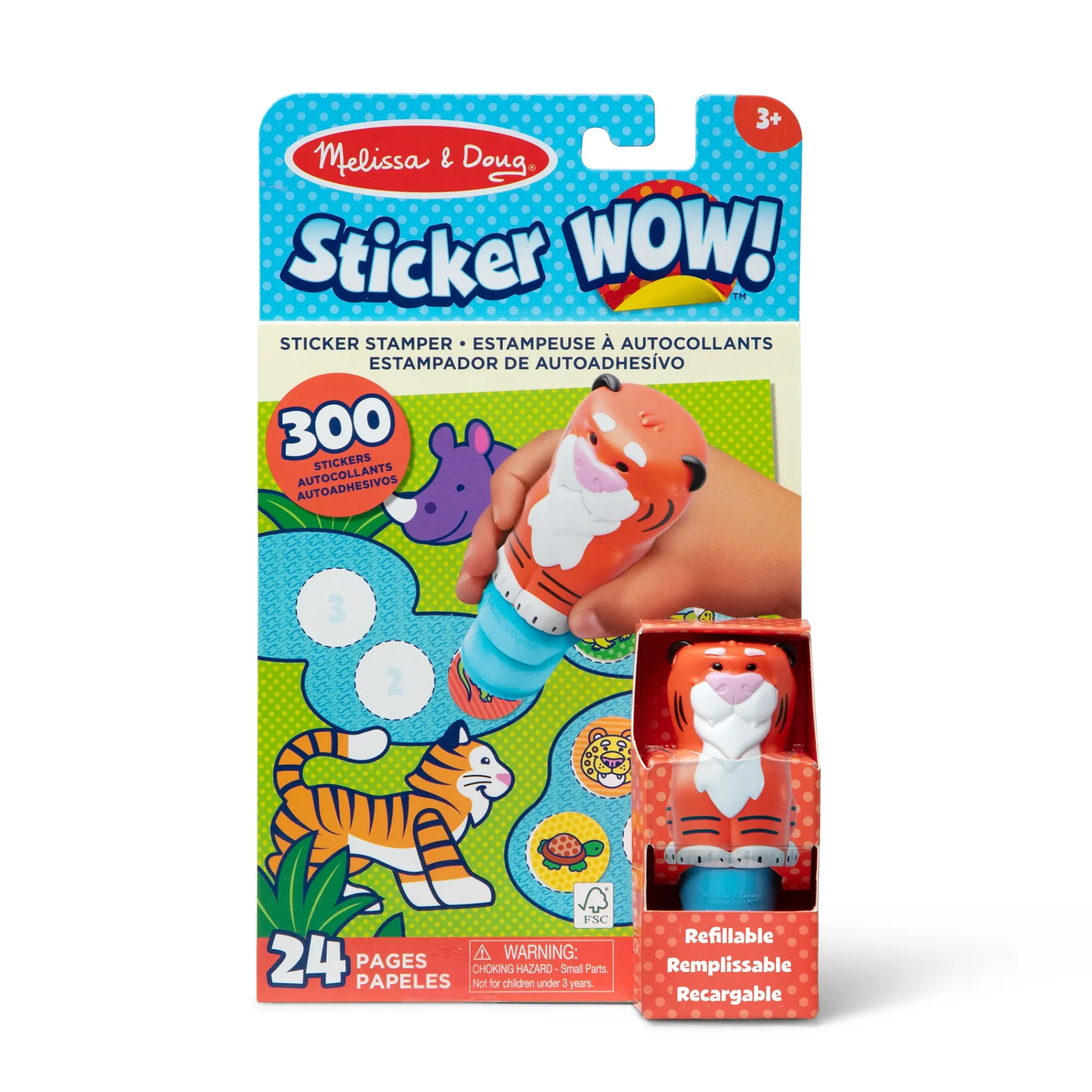 Sticker WOW!™ Activity Pad & Sticker Stamper - Tiger>Melissa & Doug Hot