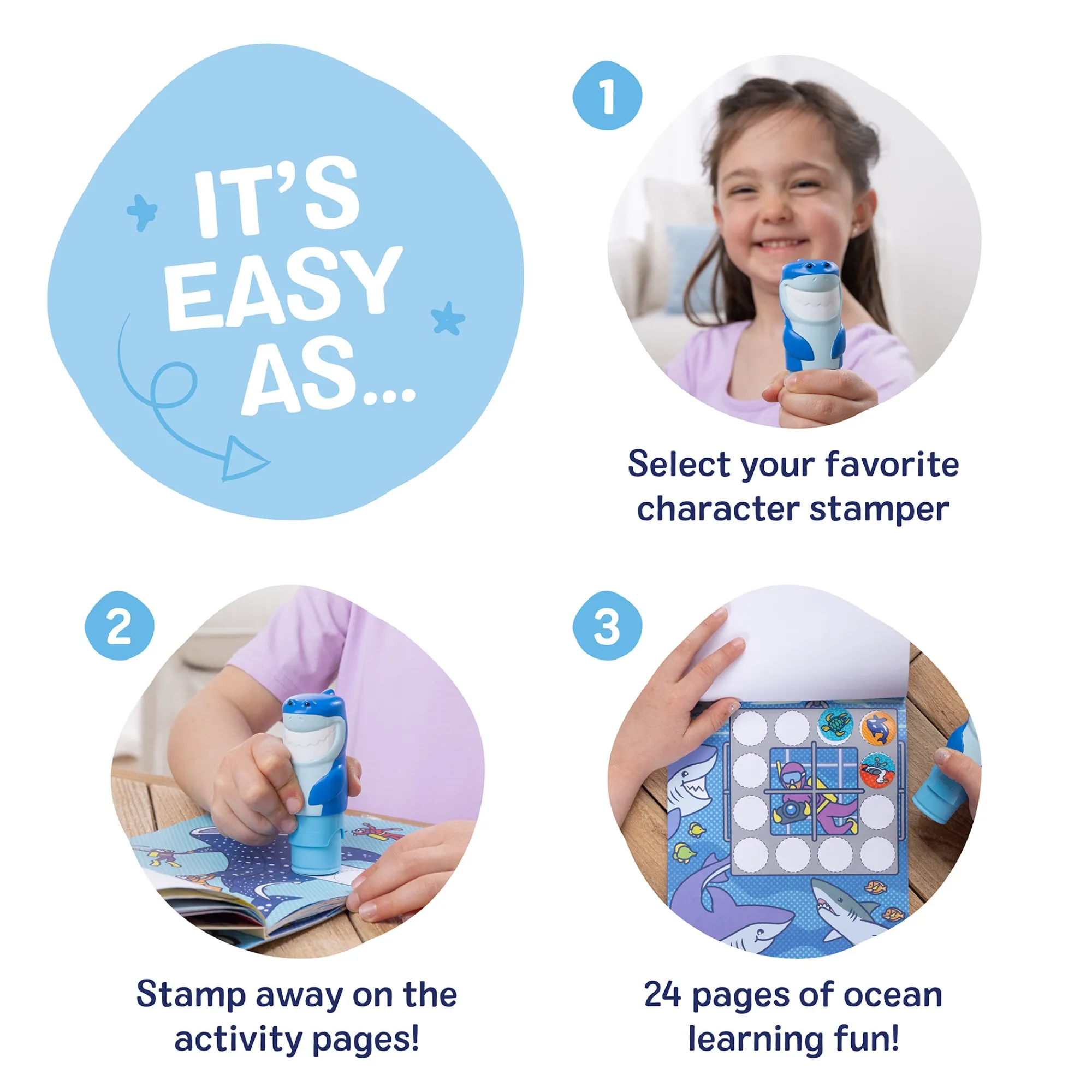 Sticker WOW!™ Activity Pad & Sticker Stamper - Shark>Melissa & Doug Clearance
