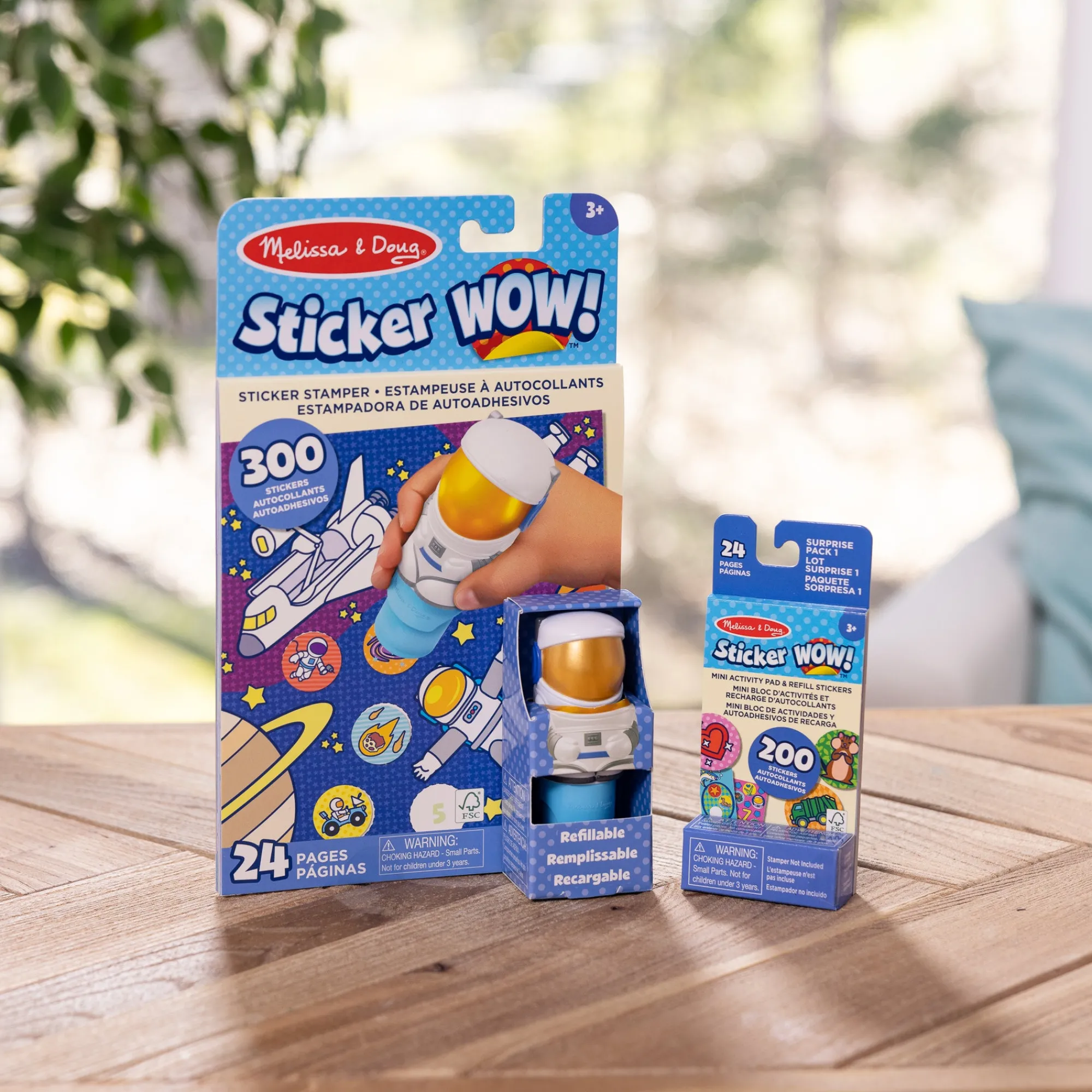 Sticker WOW!™ Astronaut Bundle: Activity Pad & Sticker Stamper + Mini Activity Pad and 200 Refill Stickers>Melissa & Doug Outlet