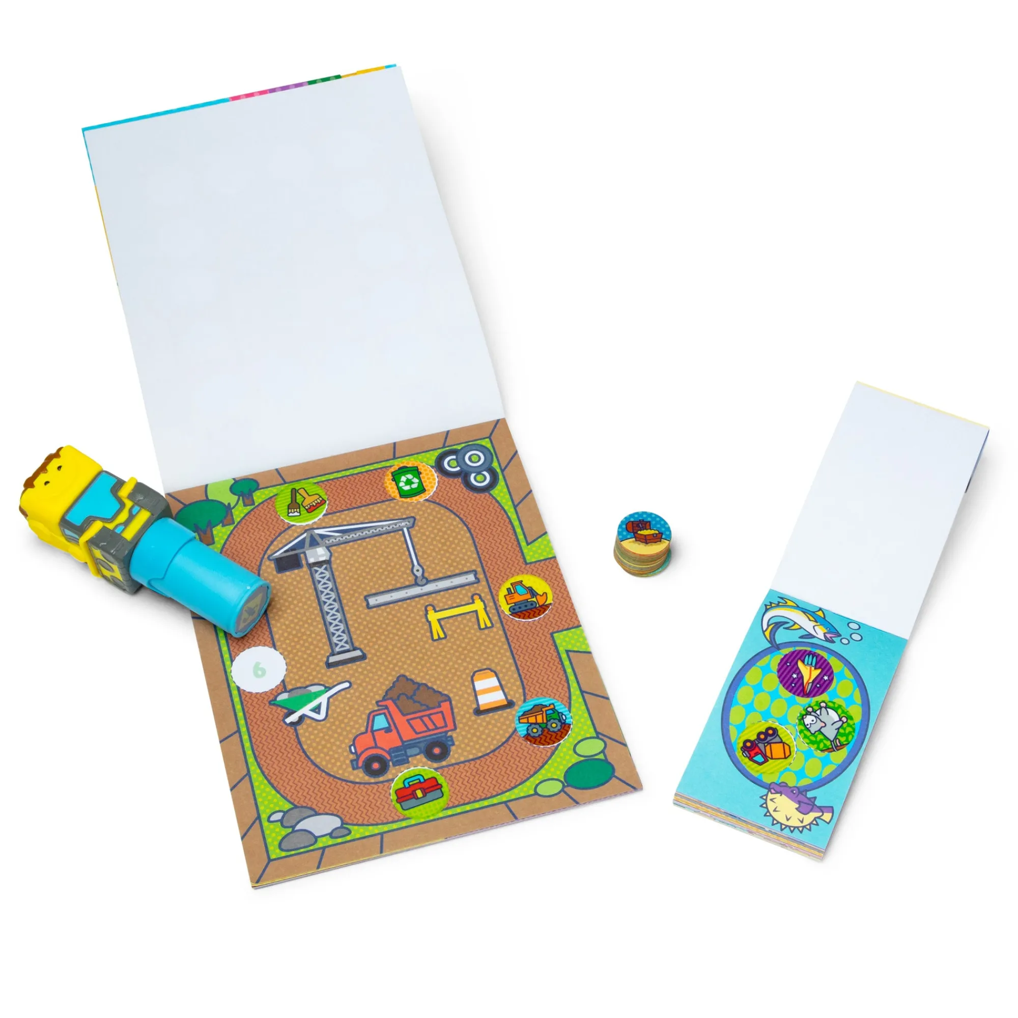 Sticker WOW!™ Bulldozer Bundle: Activity Pad & Sticker Stamper + Mini Activity Pad and 200 Refill Stickers>Melissa & Doug Discount