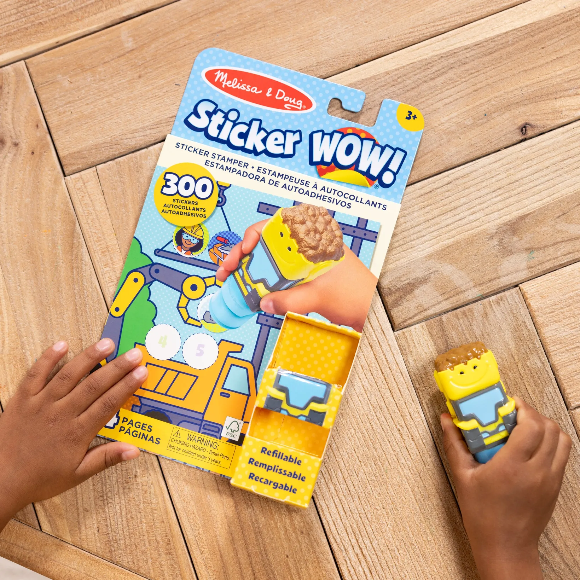 Sticker WOW!™ Bulldozer Bundle: Activity Pad & Sticker Stamper + Mini Activity Pad and 200 Refill Stickers>Melissa & Doug Discount