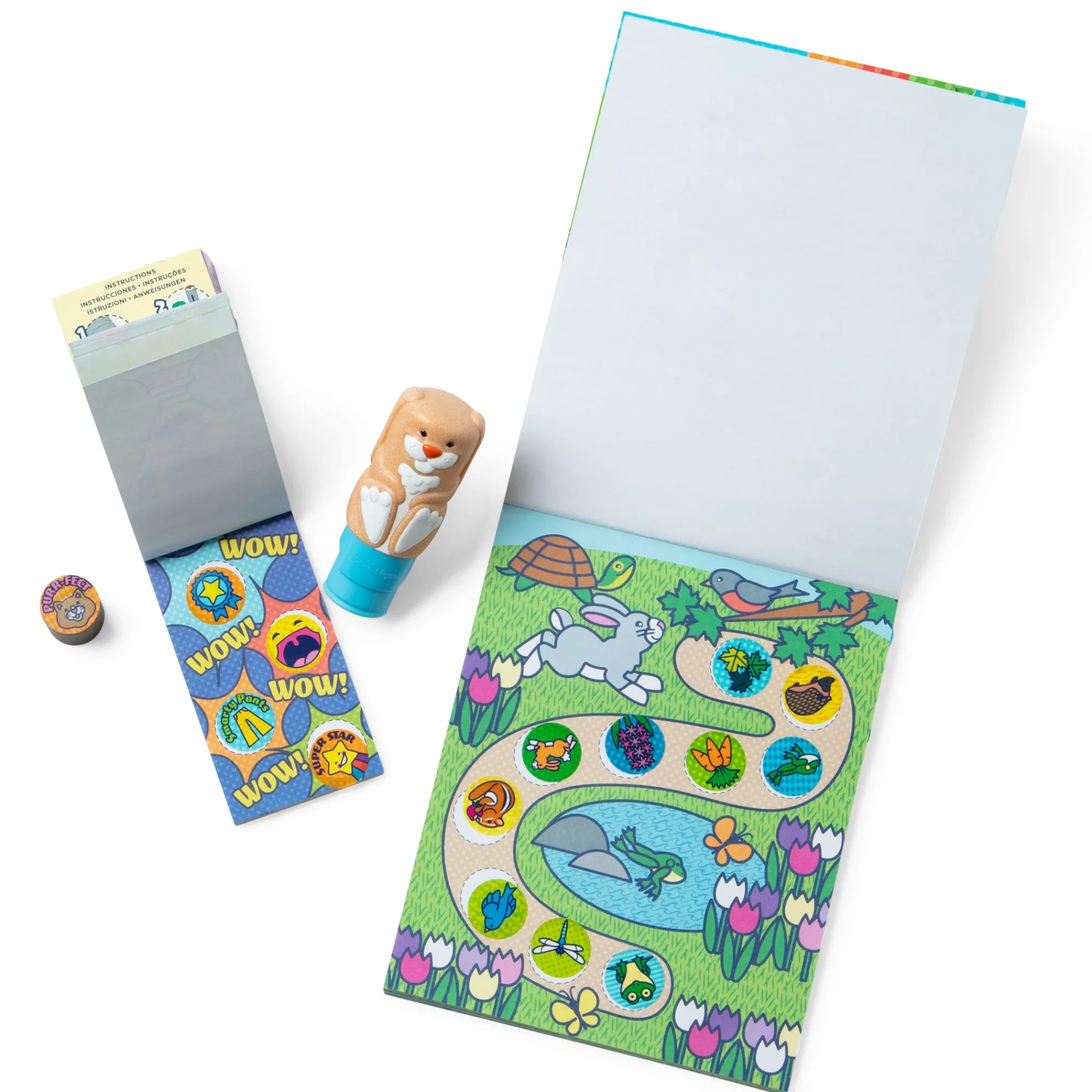 Sticker WOW!™ Bunny Bundle: Activity Pad & Sticker Stamper + Mini Activity Pad and 200 Refill Stickers>Melissa & Doug Best