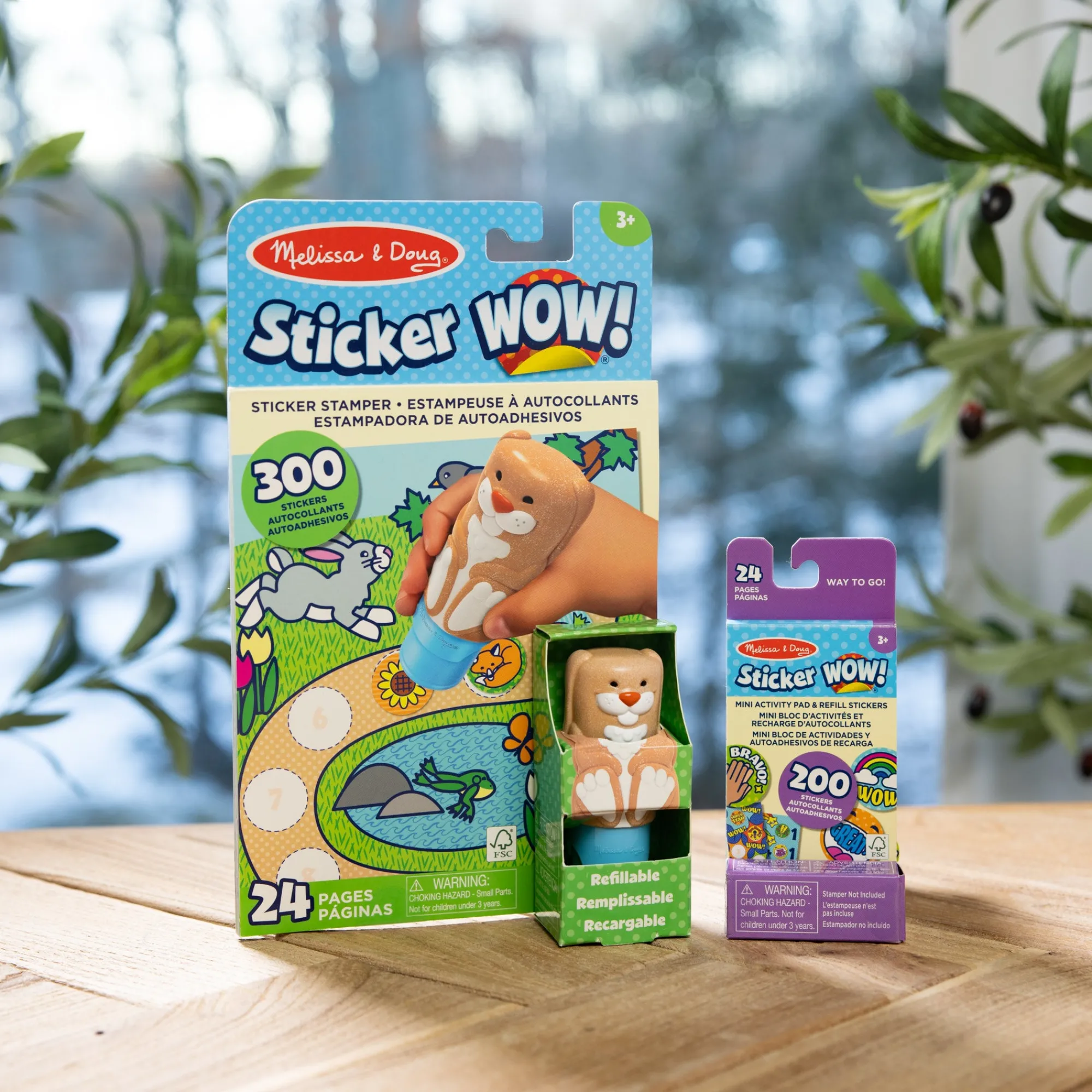 Sticker WOW!™ Bunny Bundle: Activity Pad & Sticker Stamper + Mini Activity Pad and 200 Refill Stickers>Melissa & Doug Best