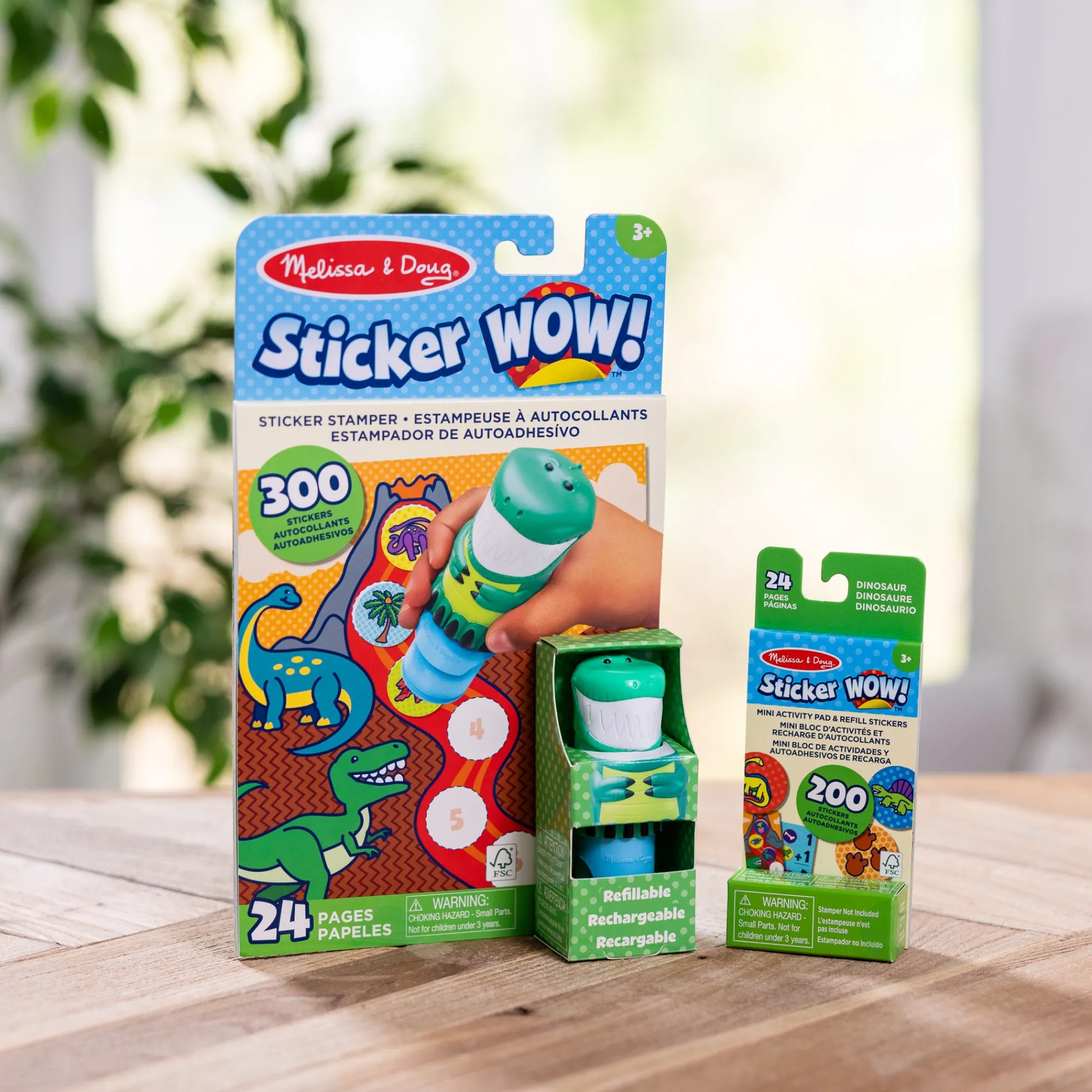 Sticker WOW!™ Dinosaur Bundle: Activity Pad & Sticker Stamper + Mini Activity Pad and 200 Refill Stickers>Melissa & Doug Sale