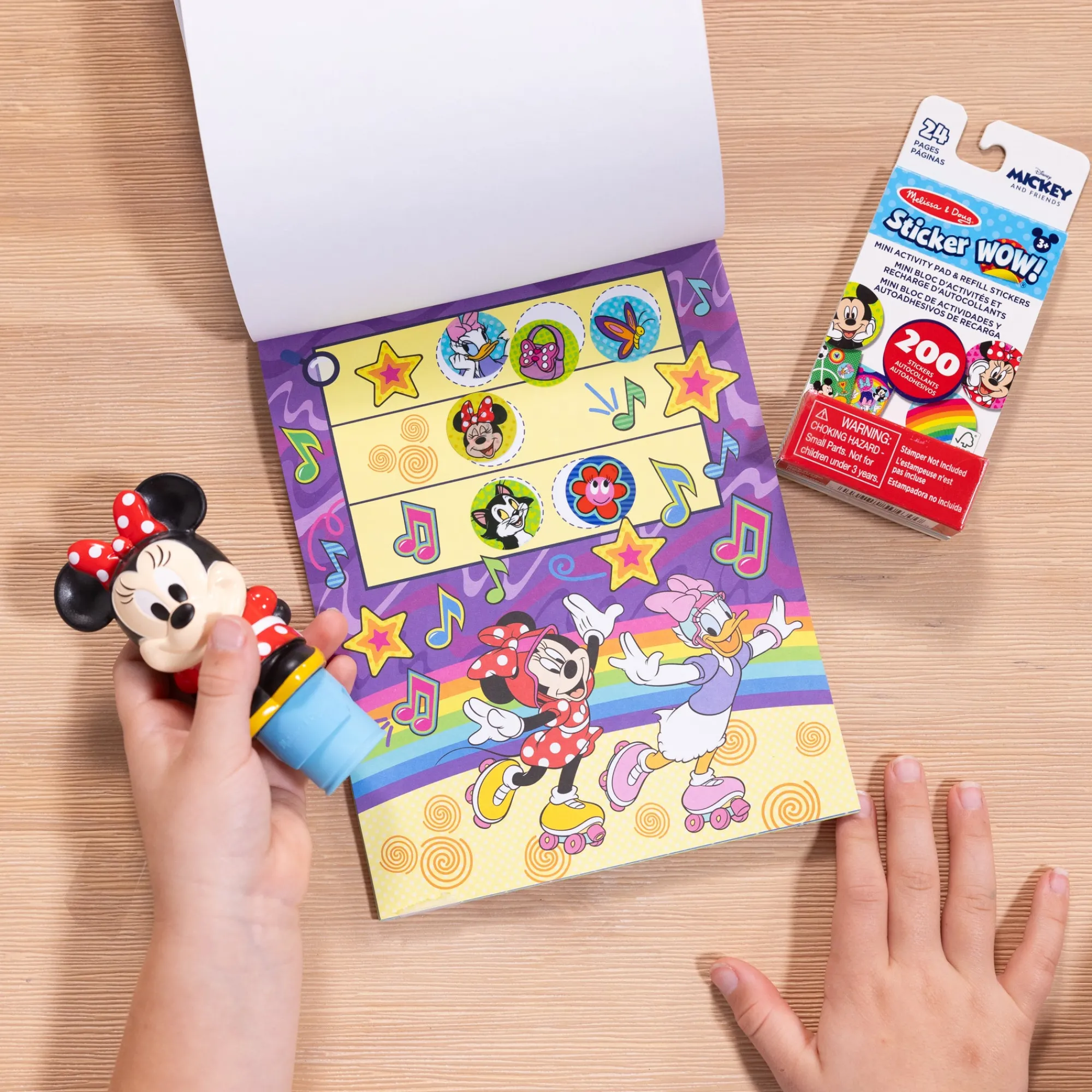 Sticker WOW!™ Disney Minnie Mouse Bundle: Activity Pad & Sticker Stamper + Mini Activity Pad and 200 Refill Stickers>Melissa & Doug Sale