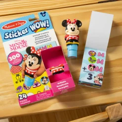 Sticker WOW!™ Disney Minnie Mouse Bundle: Activity Pad & Sticker Stamper + Mini Activity Pad and 200 Refill Stickers><noscript><img width=
