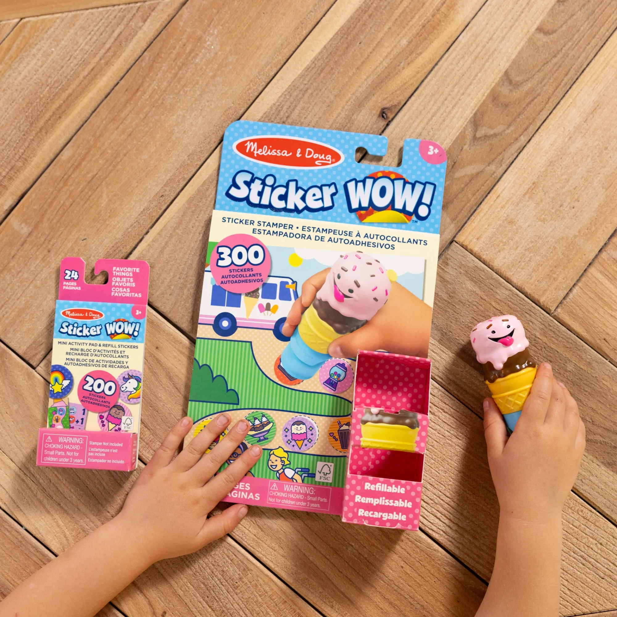 Sticker WOW!™ Ice Cream Bundle: Activity Pad & Sticker Stamper + Mini Activity Pad and 200 Refill Stickers>Melissa & Doug Discount