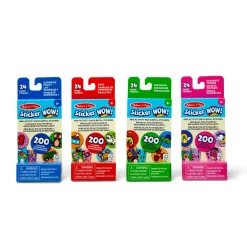 Sticker WOW!™ Mini Activity Pad and Refill Stickers 4-Pack (Dinosaur, Pets, Favorite Things, Surprise Pack 1) - Stamper Not Included>Melissa & Doug Discount