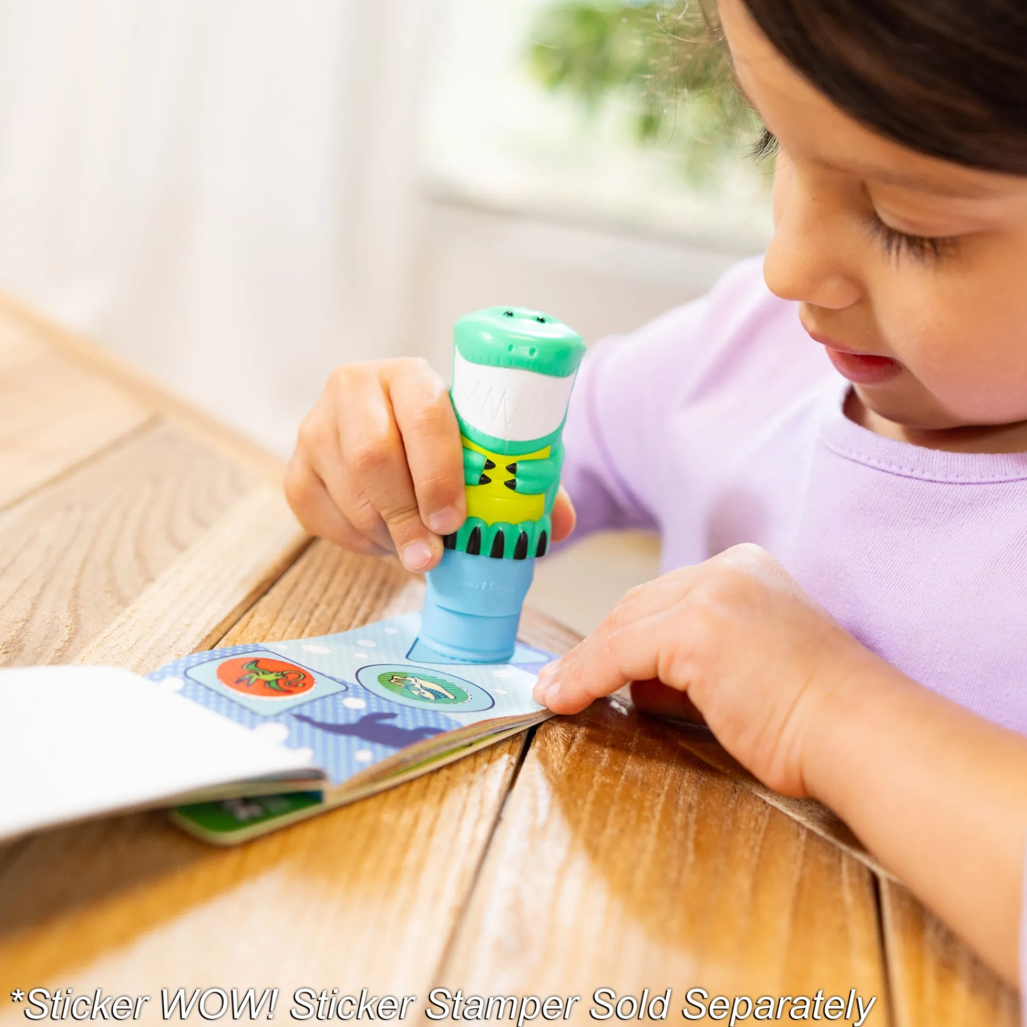 Sticker WOW!® Mini Activity Pad & Refill Stickers - Dinosaur (200+ Stickers, Stamper Not Included)>Melissa & Doug Online