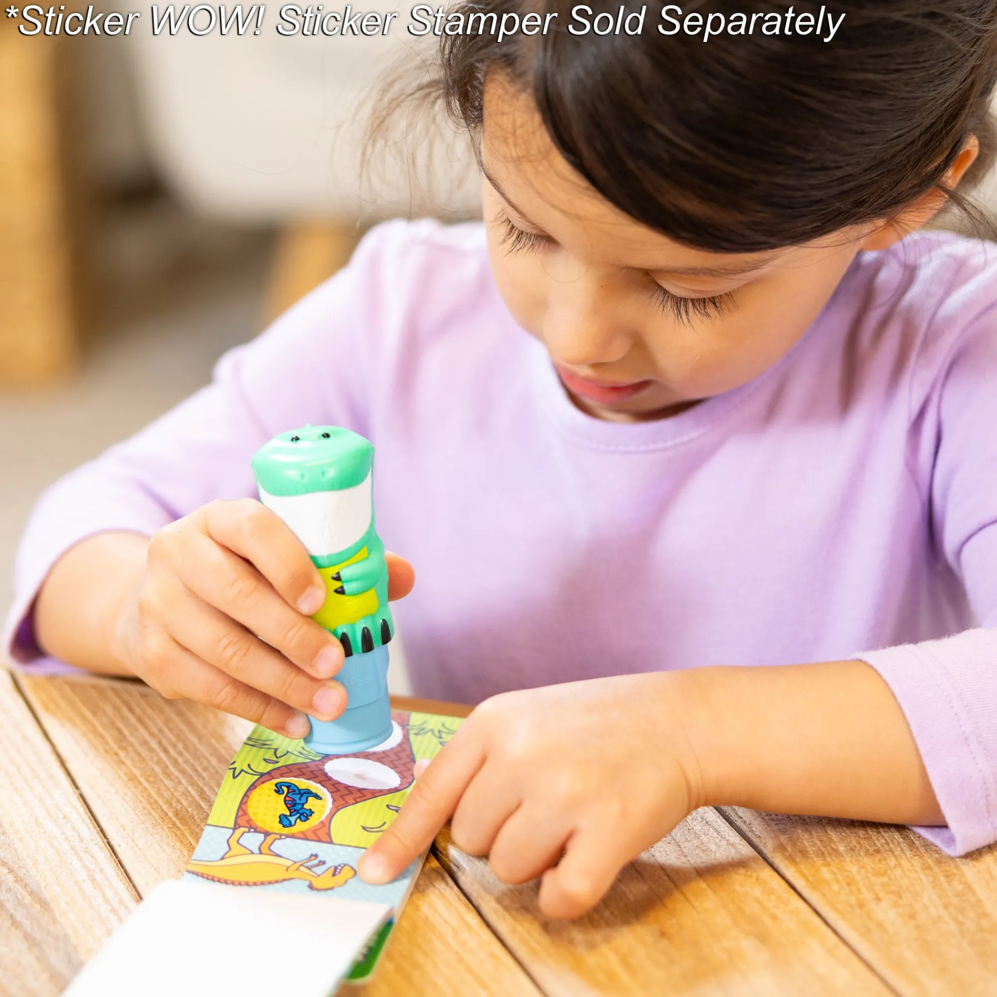 Sticker WOW!® Mini Activity Pad & Refill Stickers - Dinosaur (200+ Stickers, Stamper Not Included)>Melissa & Doug Online