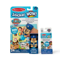 Sticker WOW!™ PAW Patrol Chase Bundle: Activity Pad & Sticker Stamper + Mini Activity Pad and 200 Refill Stickers>Melissa & Doug Clearance