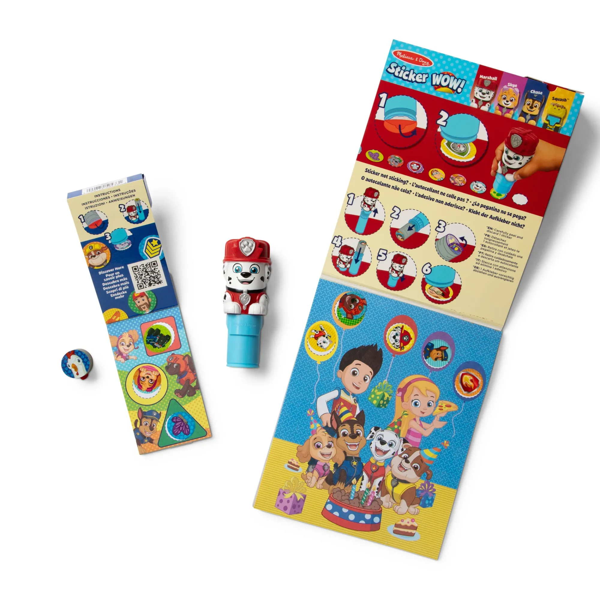 Sticker WOW!™ PAW Patrol Marshall Bundle: Activity Pad & Sticker Stamper + Mini Activity Pad and 200 Refill Stickers>Melissa & Doug Discount