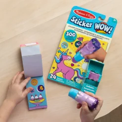 Sticker WOW!™ Purple Unicorn Bundle: Activity Pad & Sticker Stamper + Mini Activity Pad and 200 Refill Stickers>Melissa & Doug Best
