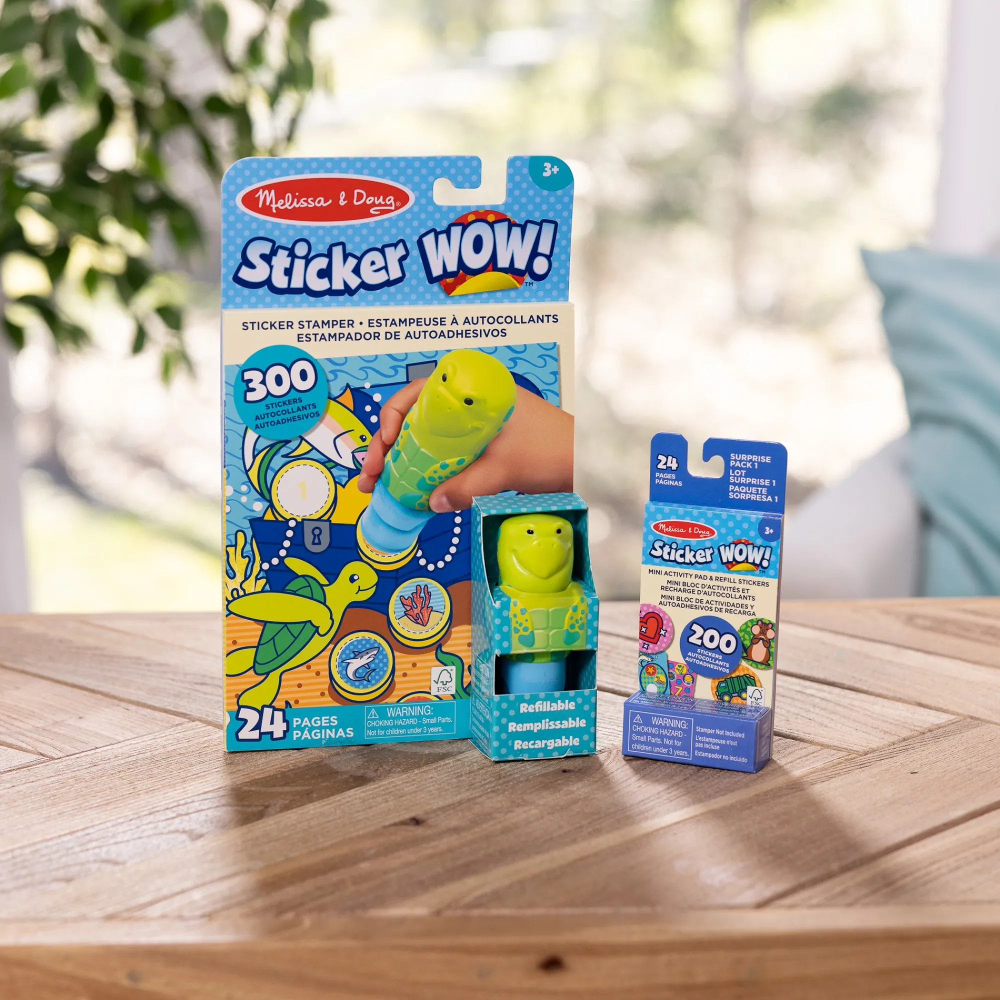 Sticker WOW!™ Sea Turtle Bundle: Activity Pad & Sticker Stamper + Mini Activity Pad and 200 Refill Stickers>Melissa & Doug Online