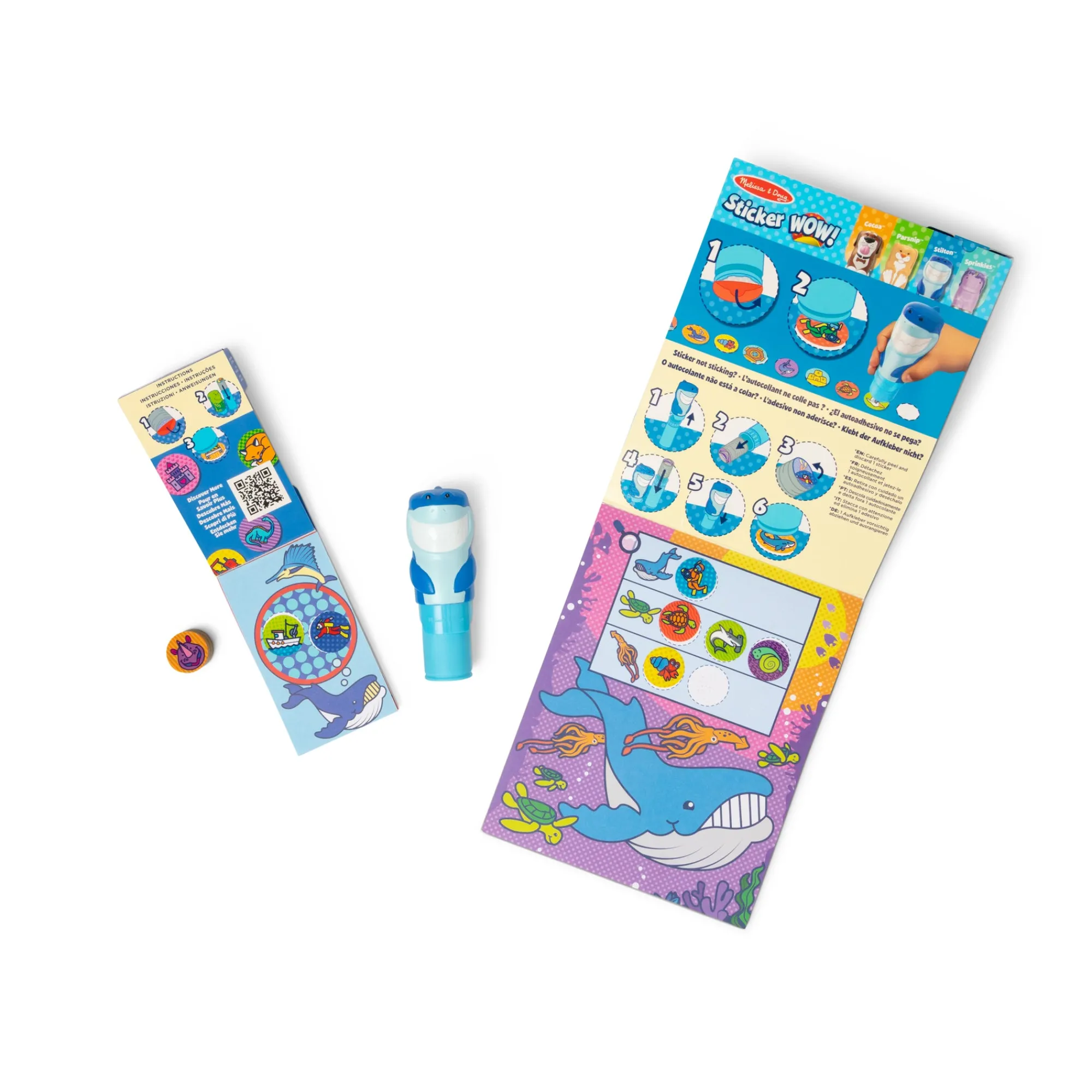Sticker WOW!™ Shark Bundle: Activity Pad & Sticker Stamper + Mini Activity Pad and 200 Refill Stickers>Melissa & Doug Discount