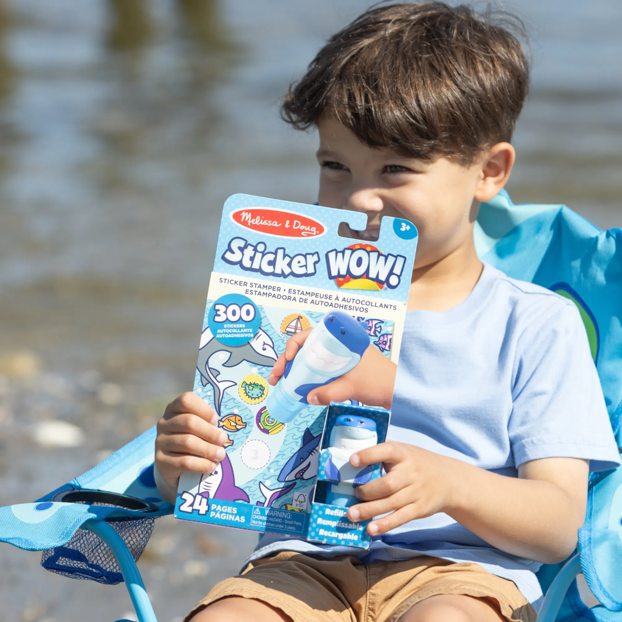 Sticker WOW!™ Shark Bundle: Activity Pad & Sticker Stamper + Mini Activity Pad and 200 Refill Stickers>Melissa & Doug Discount