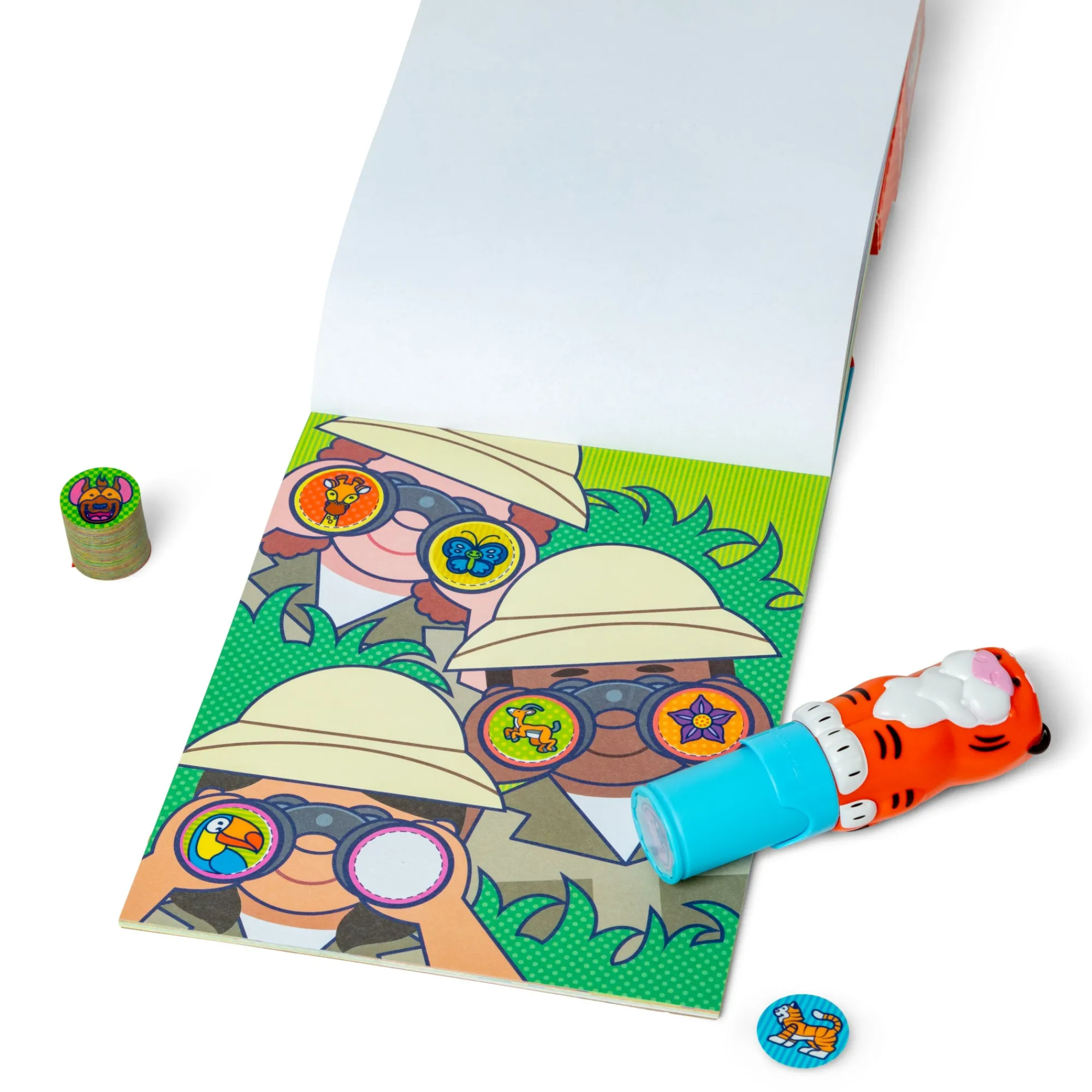 Sticker WOW!™ Tiger Bundle: Activity Pad & Sticker Stamper + Mini Activity Pad and 200 Refill Stickers>Melissa & Doug Best