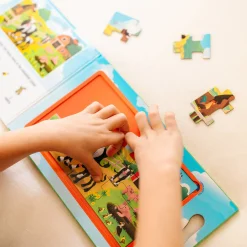 Take-Along Magnetic Jigsaw Puzzles – On the Farm><noscript><img width=