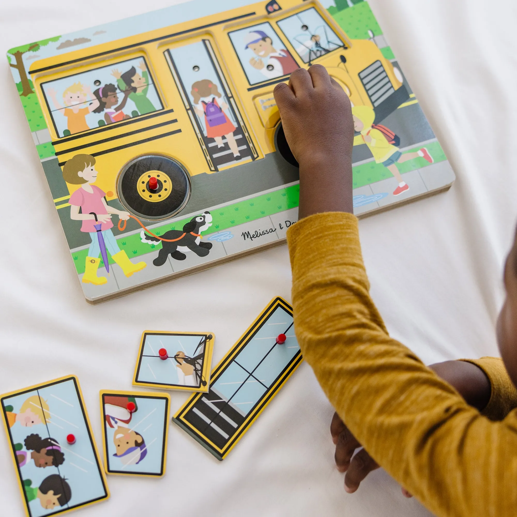 The Wheels on the Bus Song Puzzle - 6 Pieces>Melissa & Doug New
