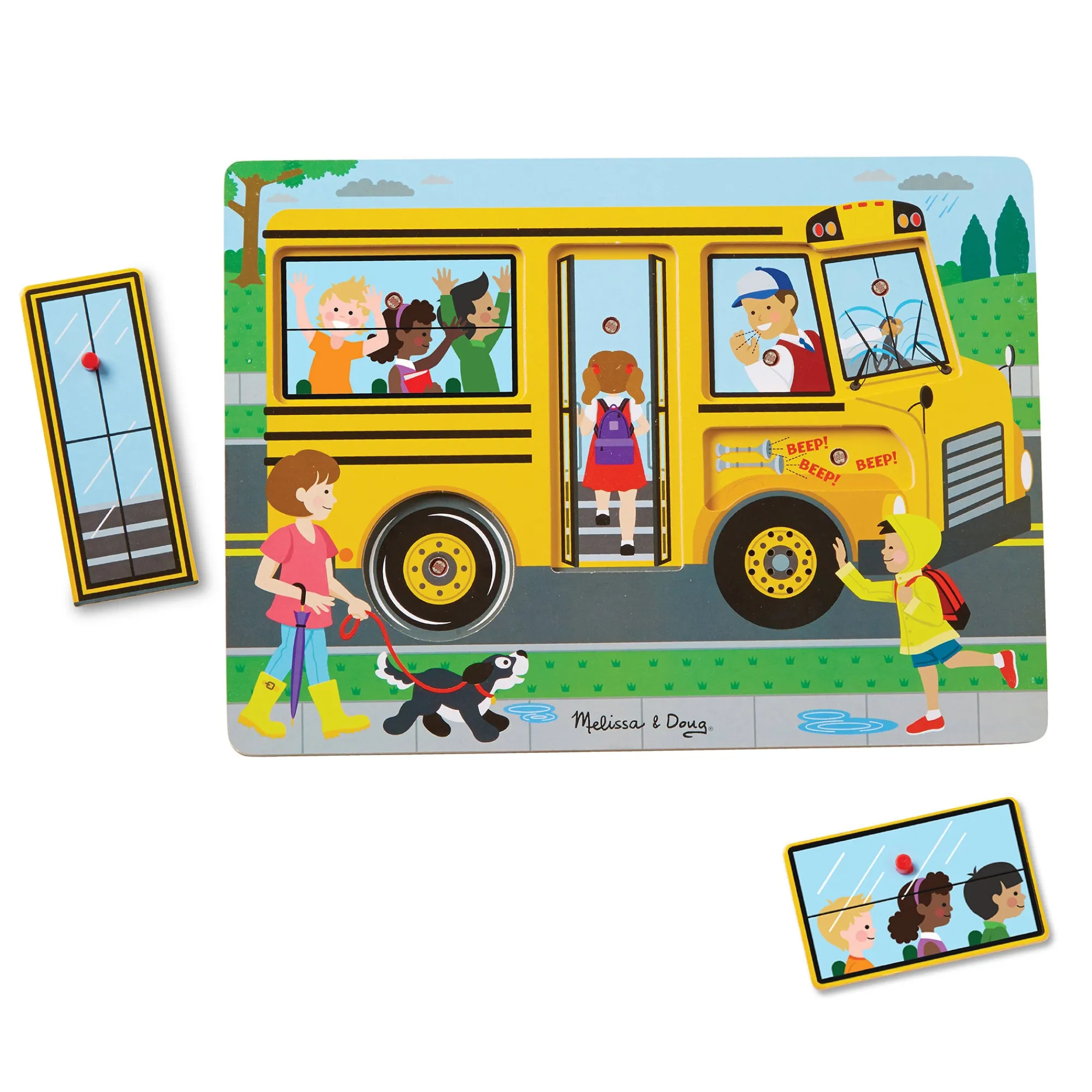 The Wheels on the Bus Song Puzzle - 6 Pieces>Melissa & Doug New