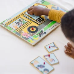 The Wheels on the Bus Song Puzzle - 6 Pieces><noscript><img width=