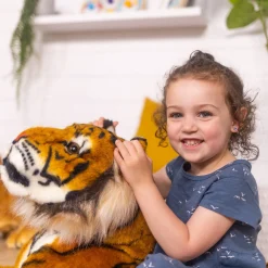 Tiger Lifelike Plush Stuffed Animal><noscript><img width=
