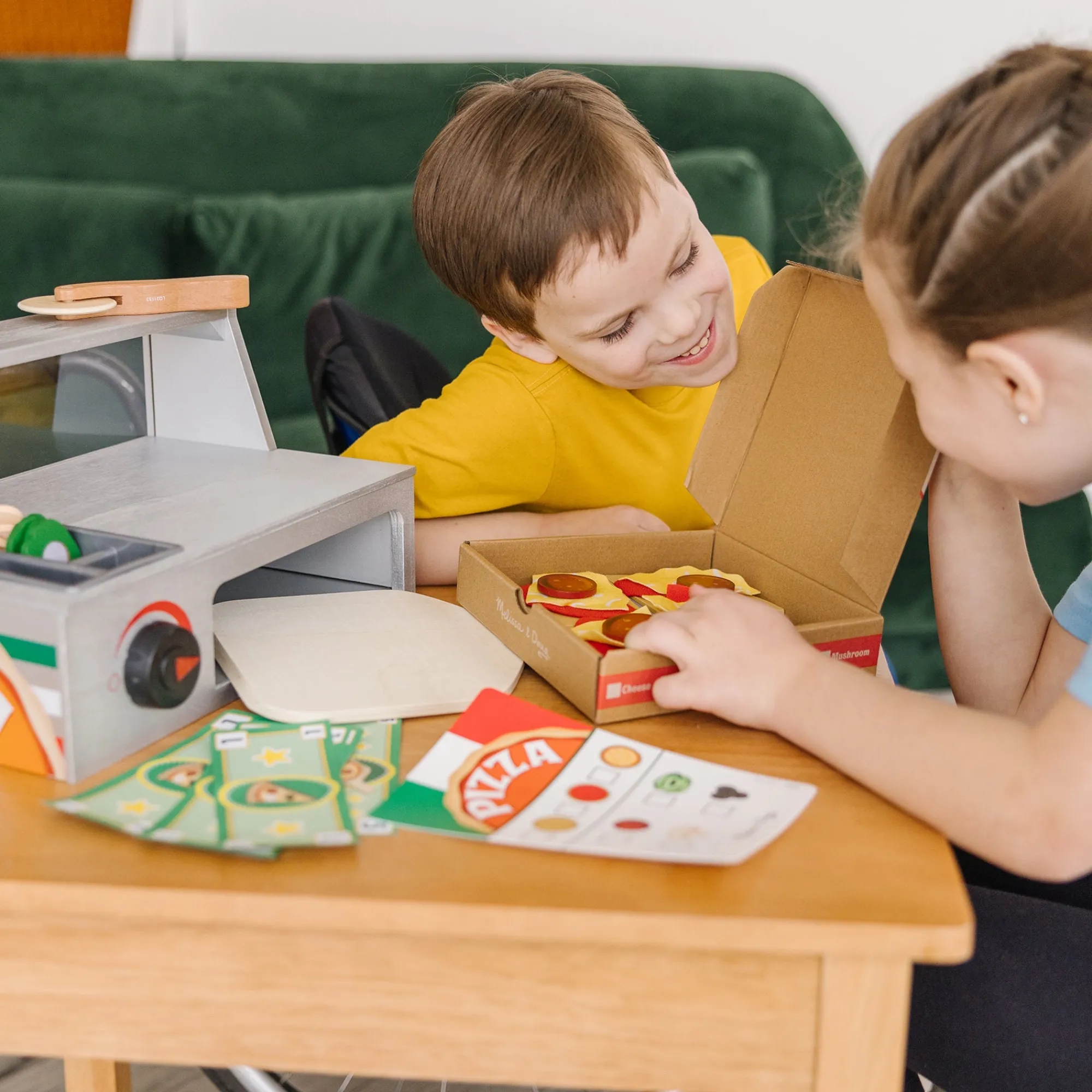 Top & Bake Pizza Counter - Wooden Play Food>Melissa & Doug Discount