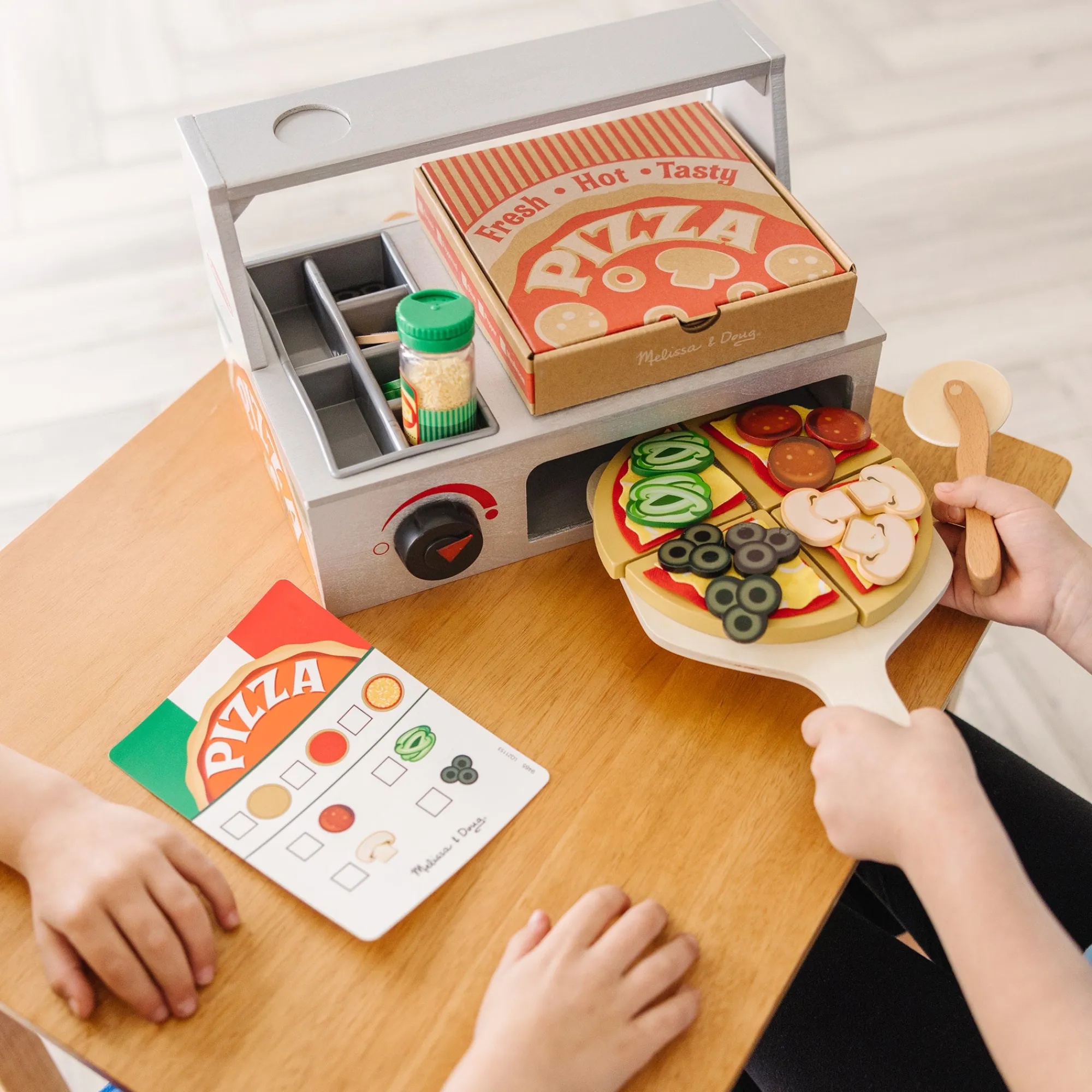 Top & Bake Pizza Counter - Wooden Play Food>Melissa & Doug Discount