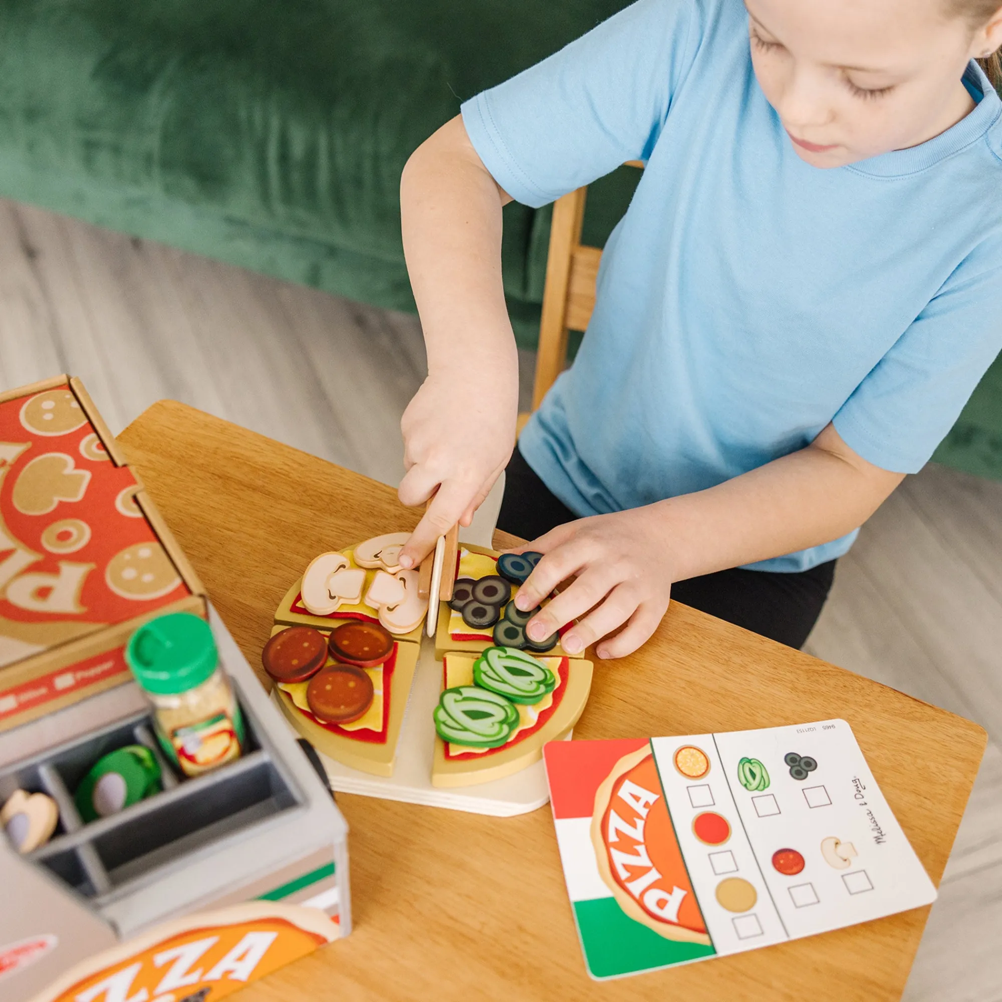 Top & Bake Pizza Counter - Wooden Play Food>Melissa & Doug Discount