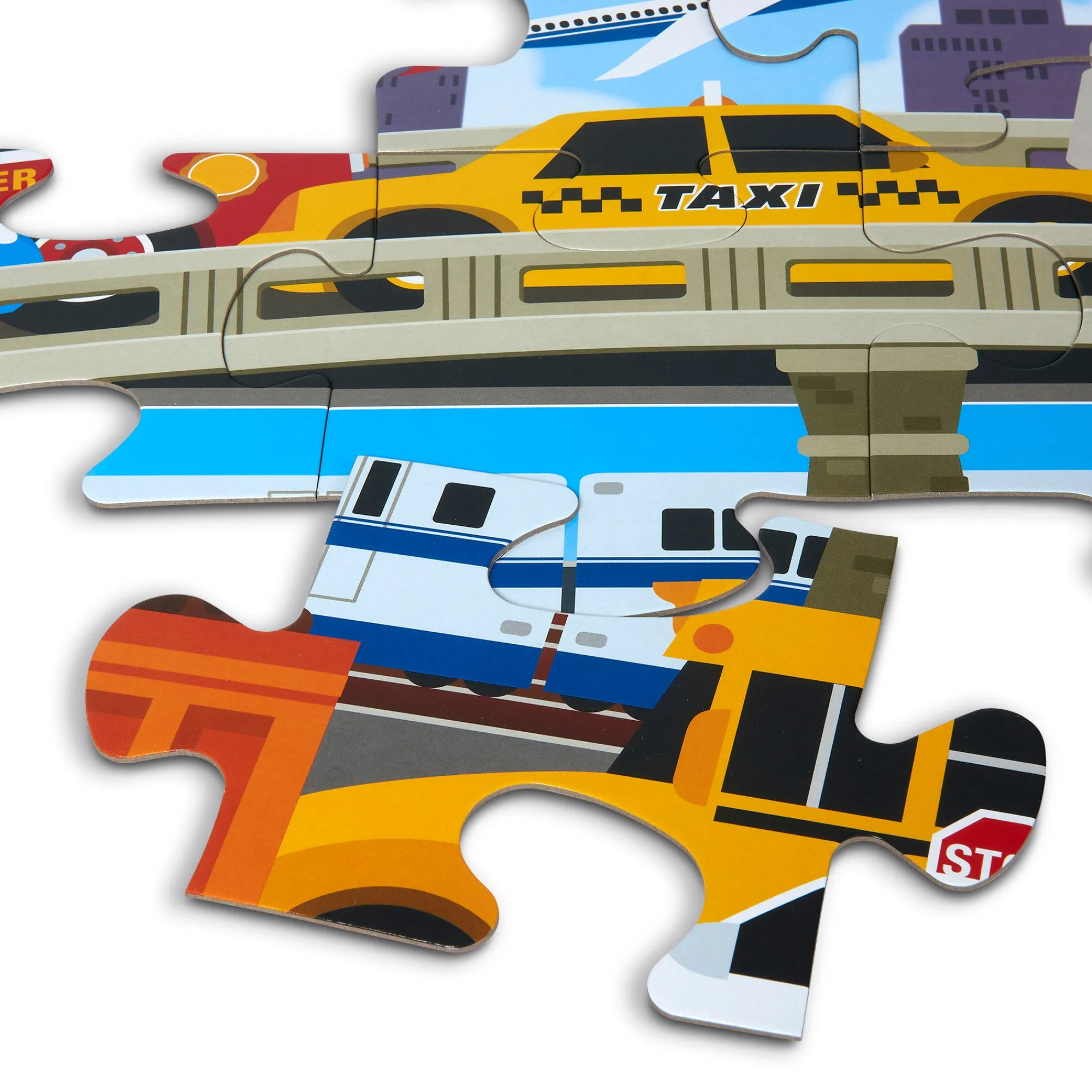 Traffic Jam Floor Puzzle - 24 Pieces>Melissa & Doug Sale