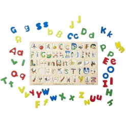 Upper & Lower Case Alphabet Puzzle><noscript><img width=