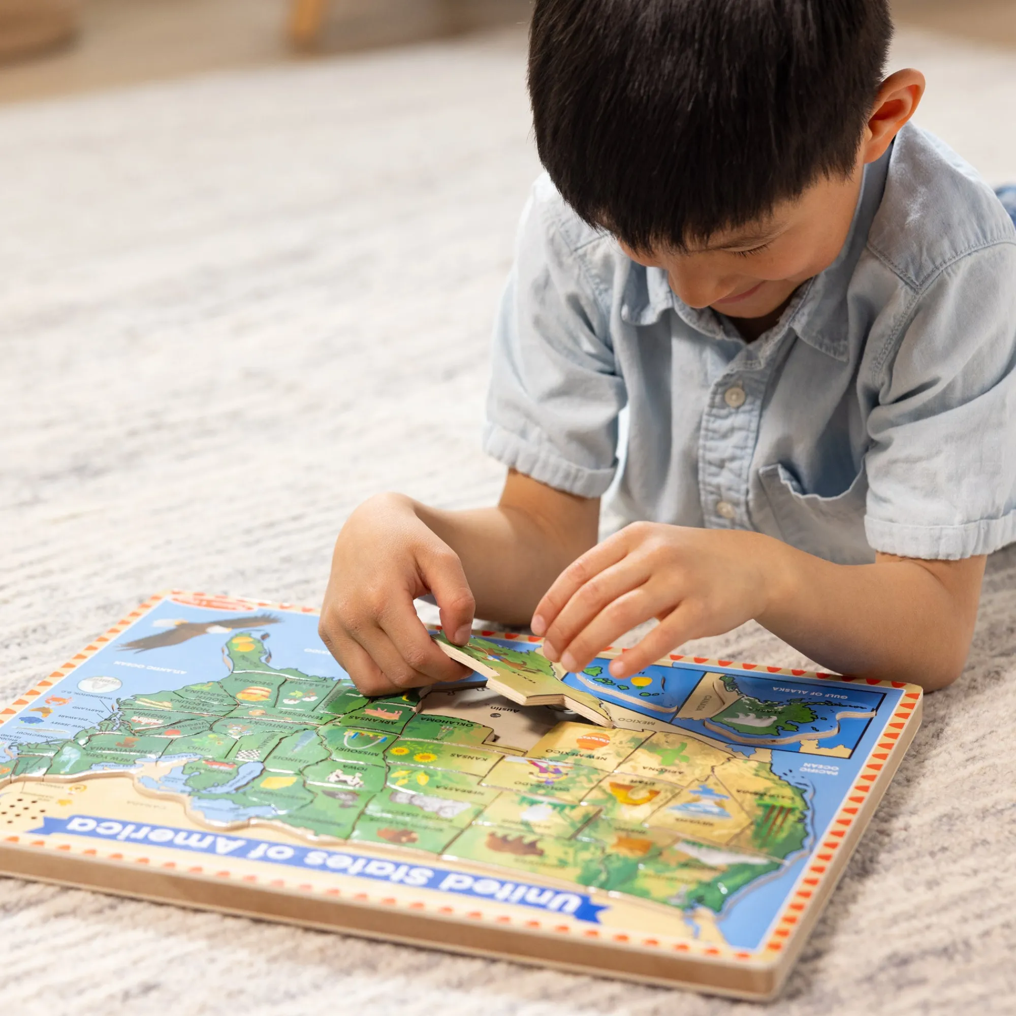 U.S.A. Sound Puzzle - 40 Pieces>Melissa & Doug Outlet