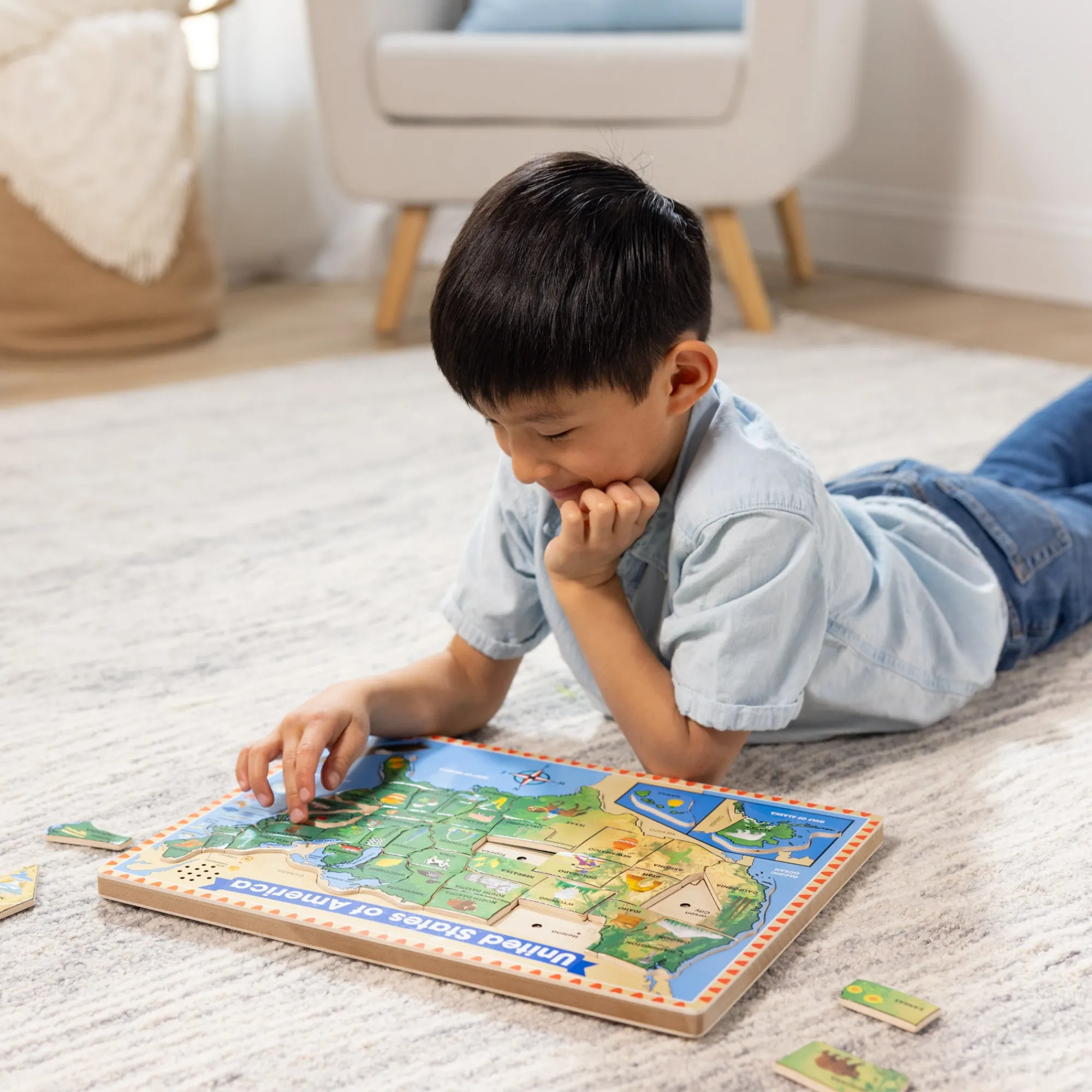 U.S.A. Sound Puzzle - 40 Pieces>Melissa & Doug Outlet