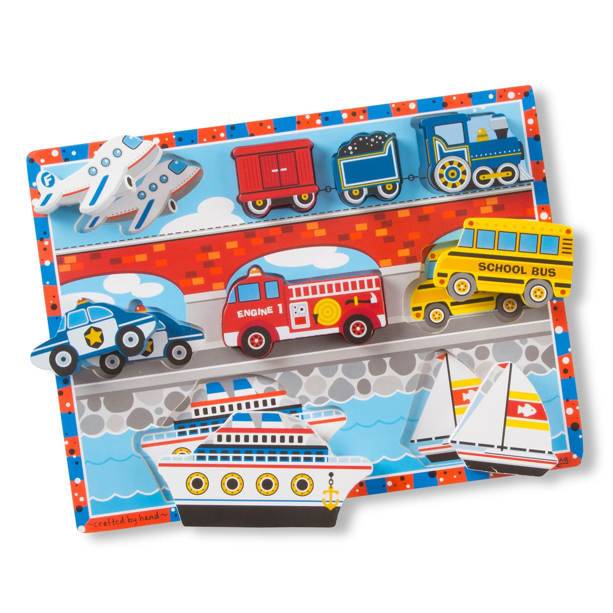 Vehicles Chunky Puzzle - 9 Pieces>Melissa & Doug Outlet