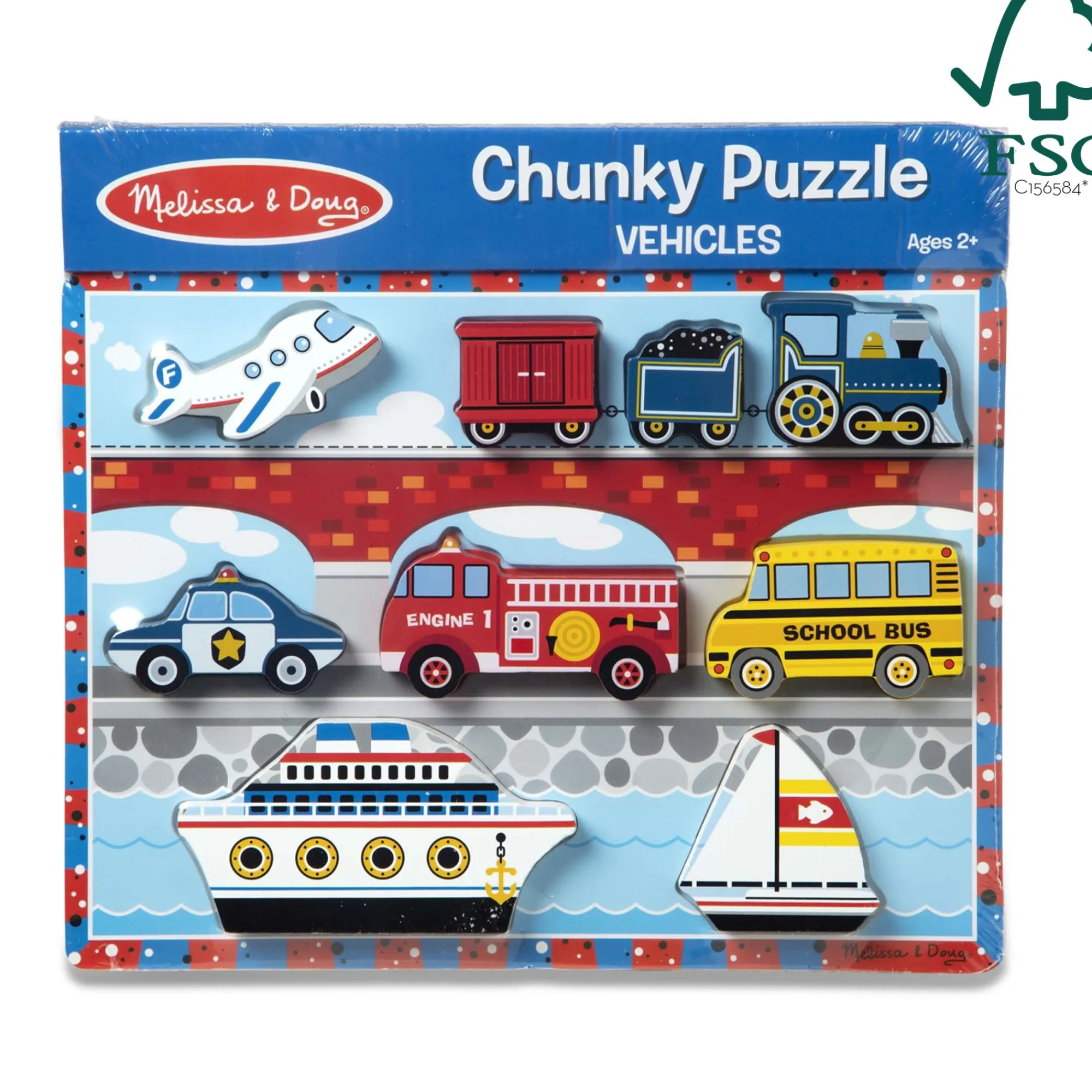 Vehicles Chunky Puzzle - 9 Pieces>Melissa & Doug Outlet
