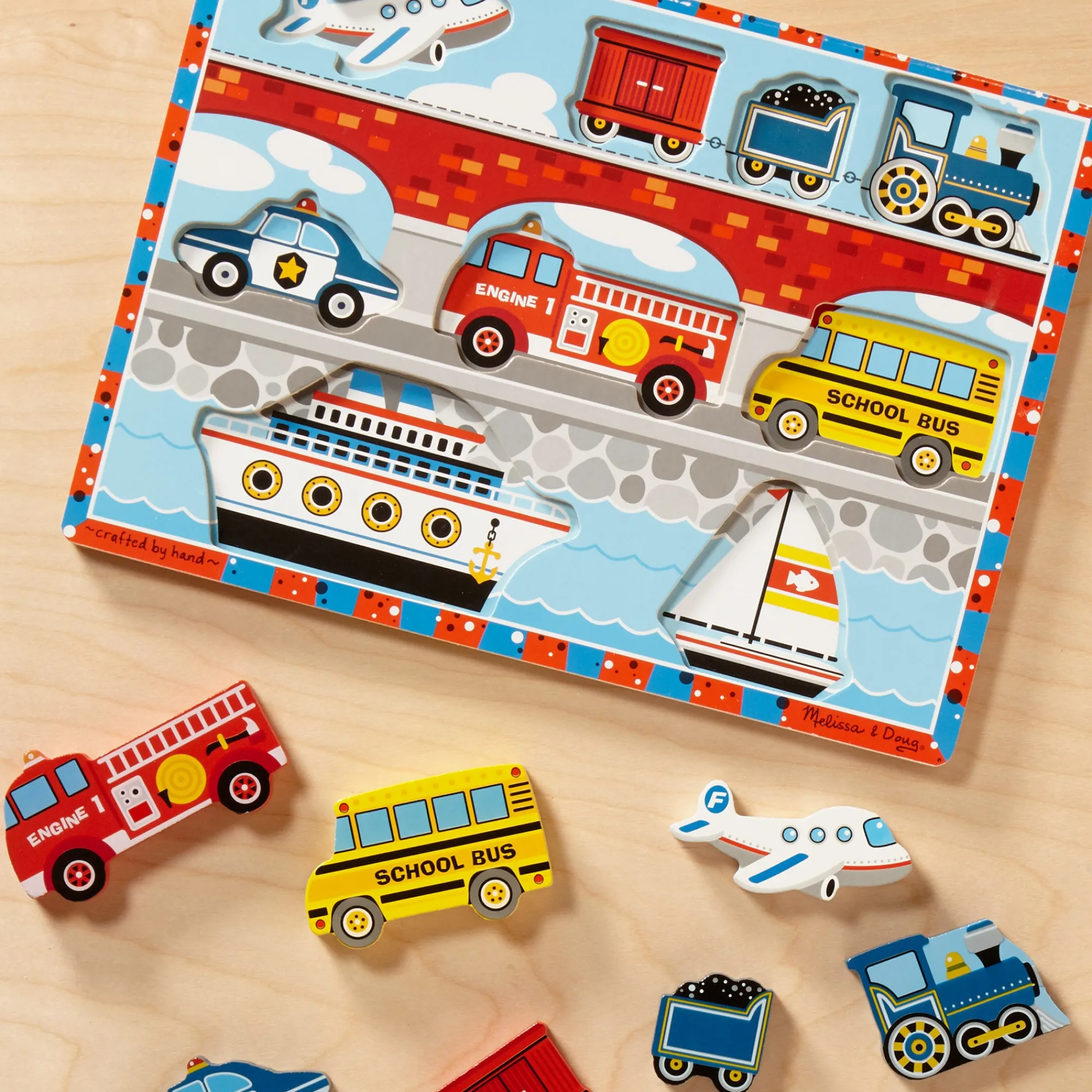 Vehicles Chunky Puzzle - 9 Pieces>Melissa & Doug Outlet