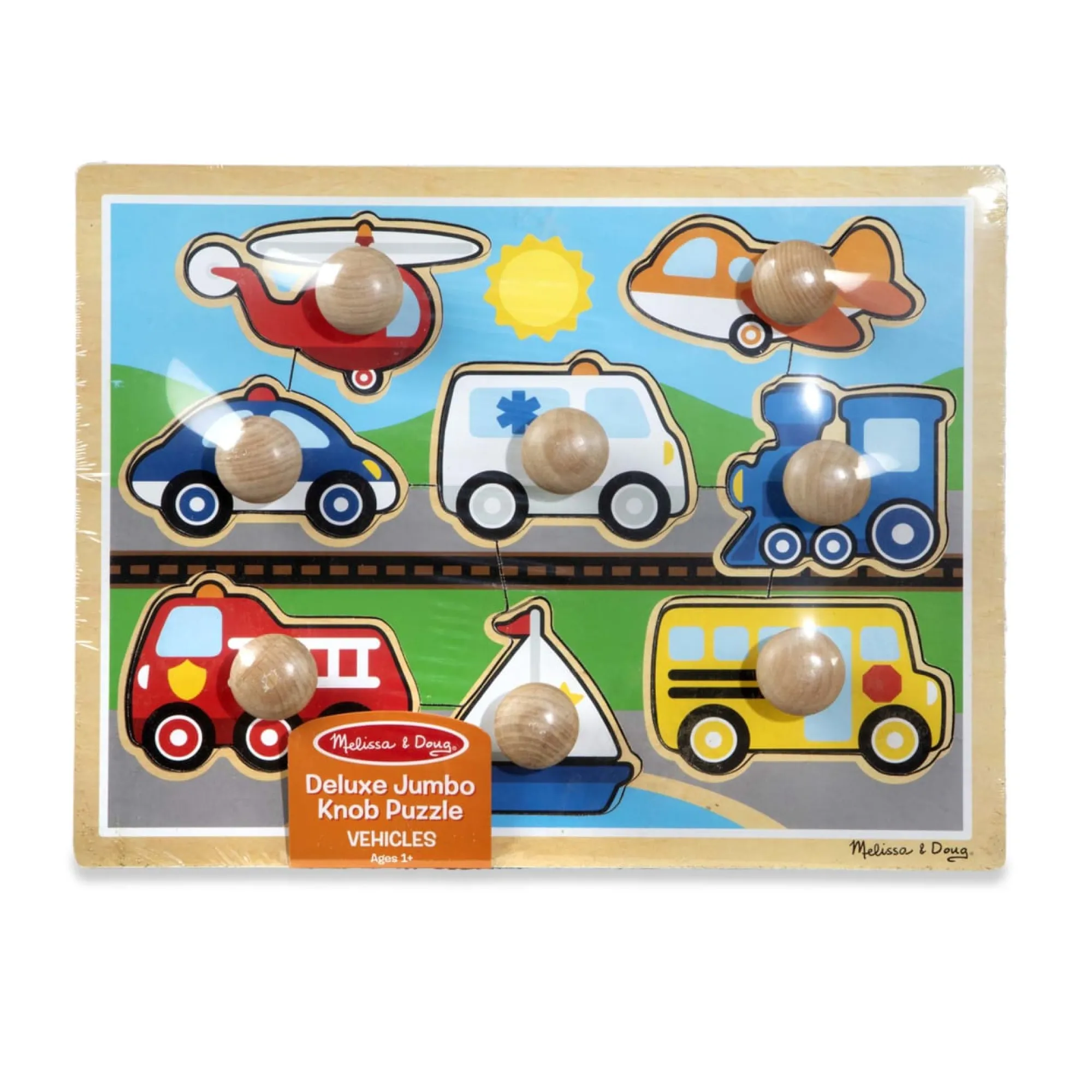 Vehicles Jumbo Knob Puzzle - 8 pieces>Melissa & Doug Best