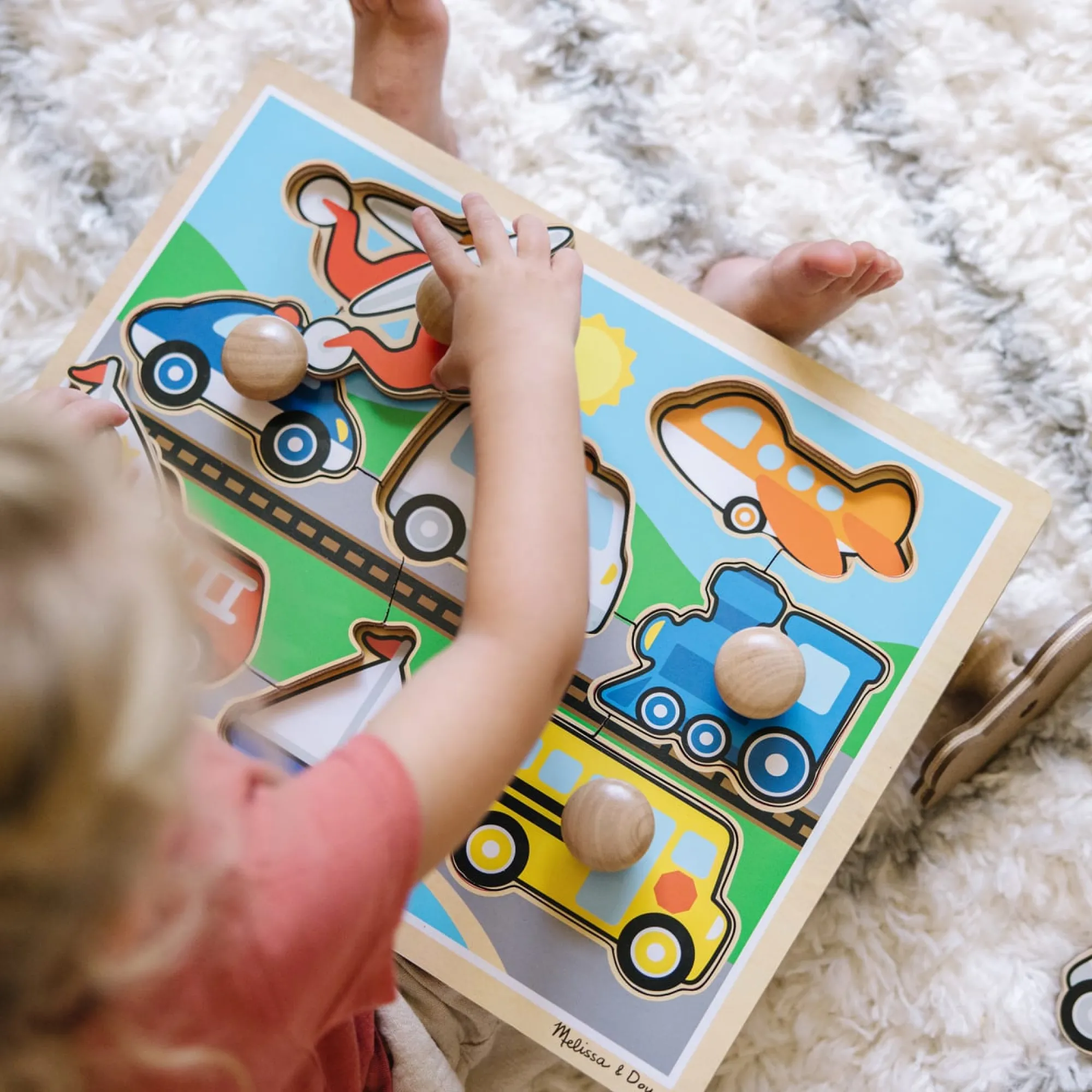 Vehicles Jumbo Knob Puzzle - 8 pieces>Melissa & Doug Best
