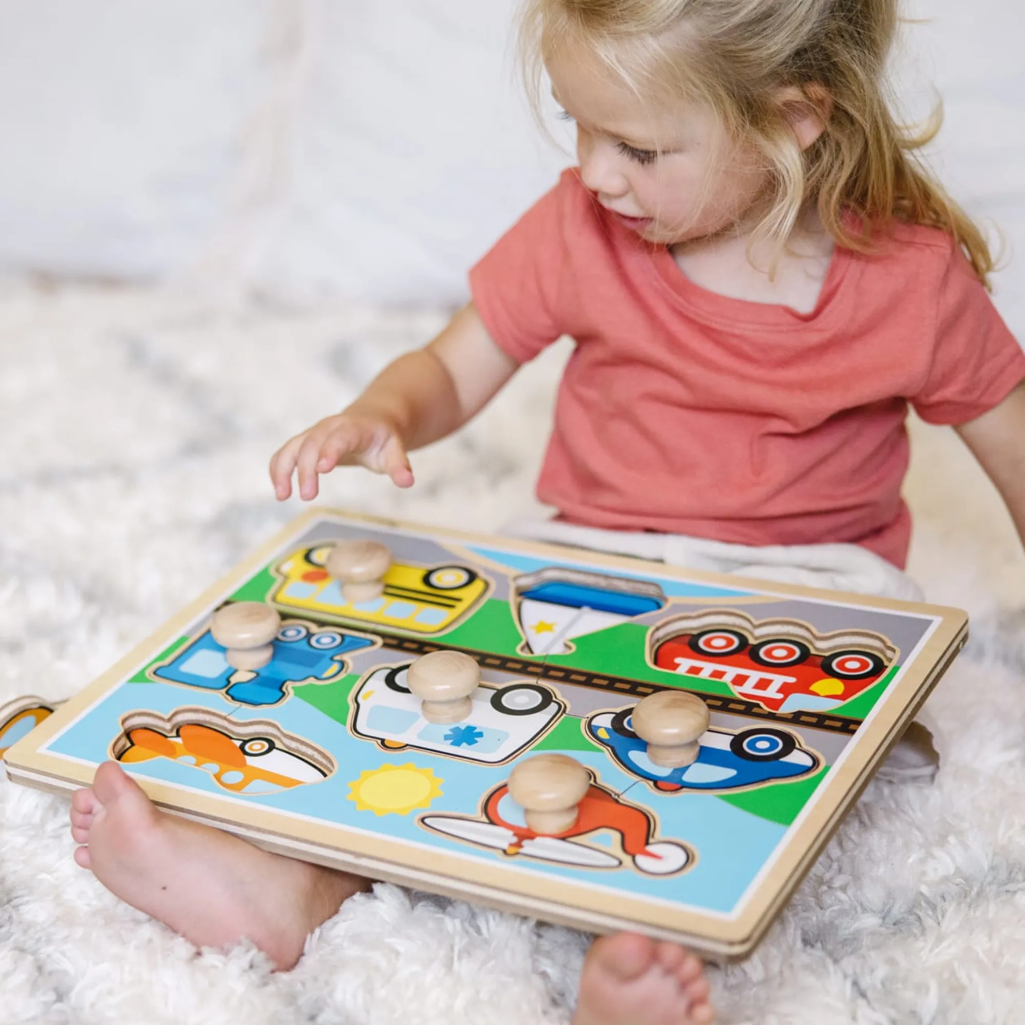 Vehicles Jumbo Knob Puzzle - 8 pieces>Melissa & Doug Best