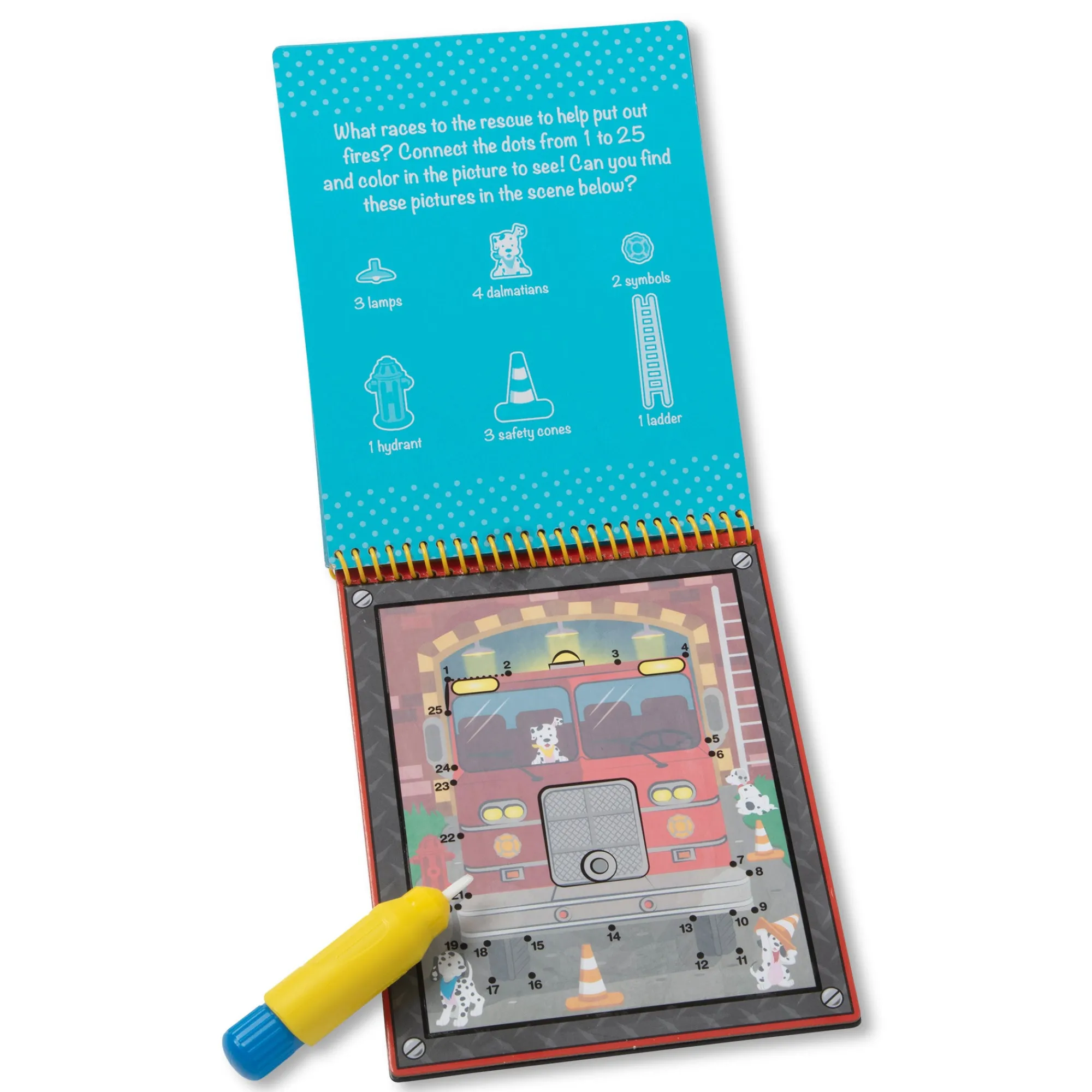 Water Wow! Vehicles Connect the Dots Water-Reveal Pad – On the Go Travel Activity>Melissa & Doug