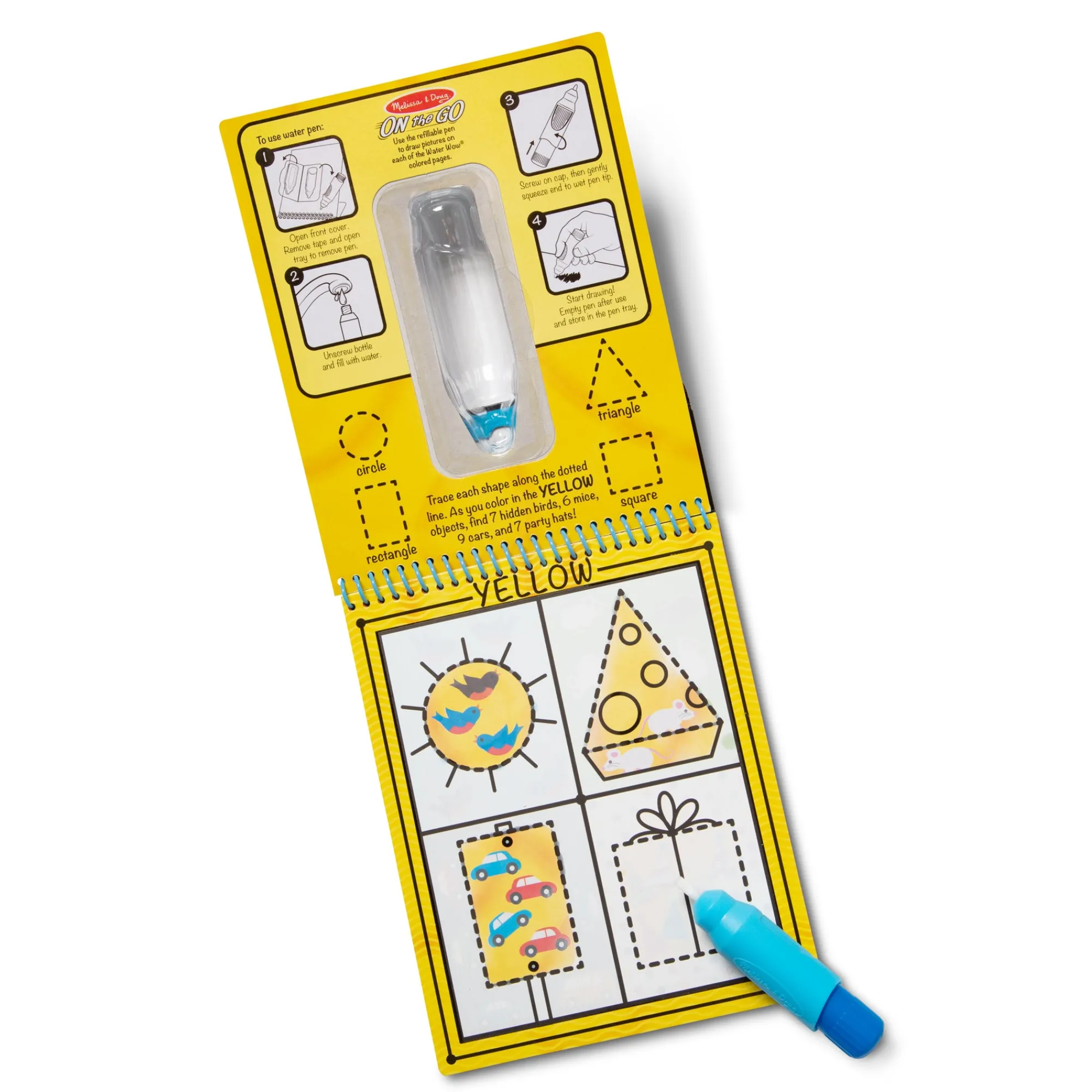 Water Wow! Water-Reveal Pad - Colors, Shapes>Melissa & Doug New