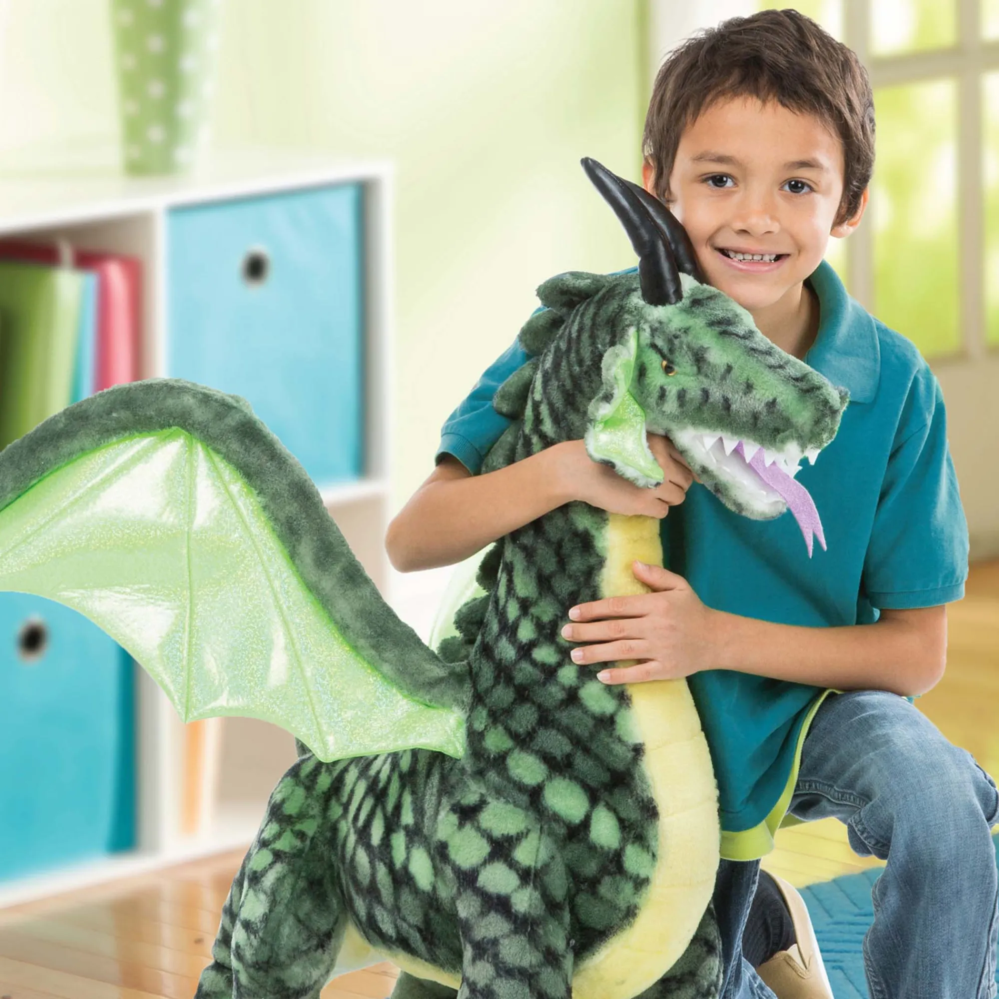 Winged Dragon Lifelike Plush Stuffed Animal>Melissa & Doug New