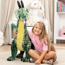Winged Dragon Lifelike Plush Stuffed Animal><noscript><img width=