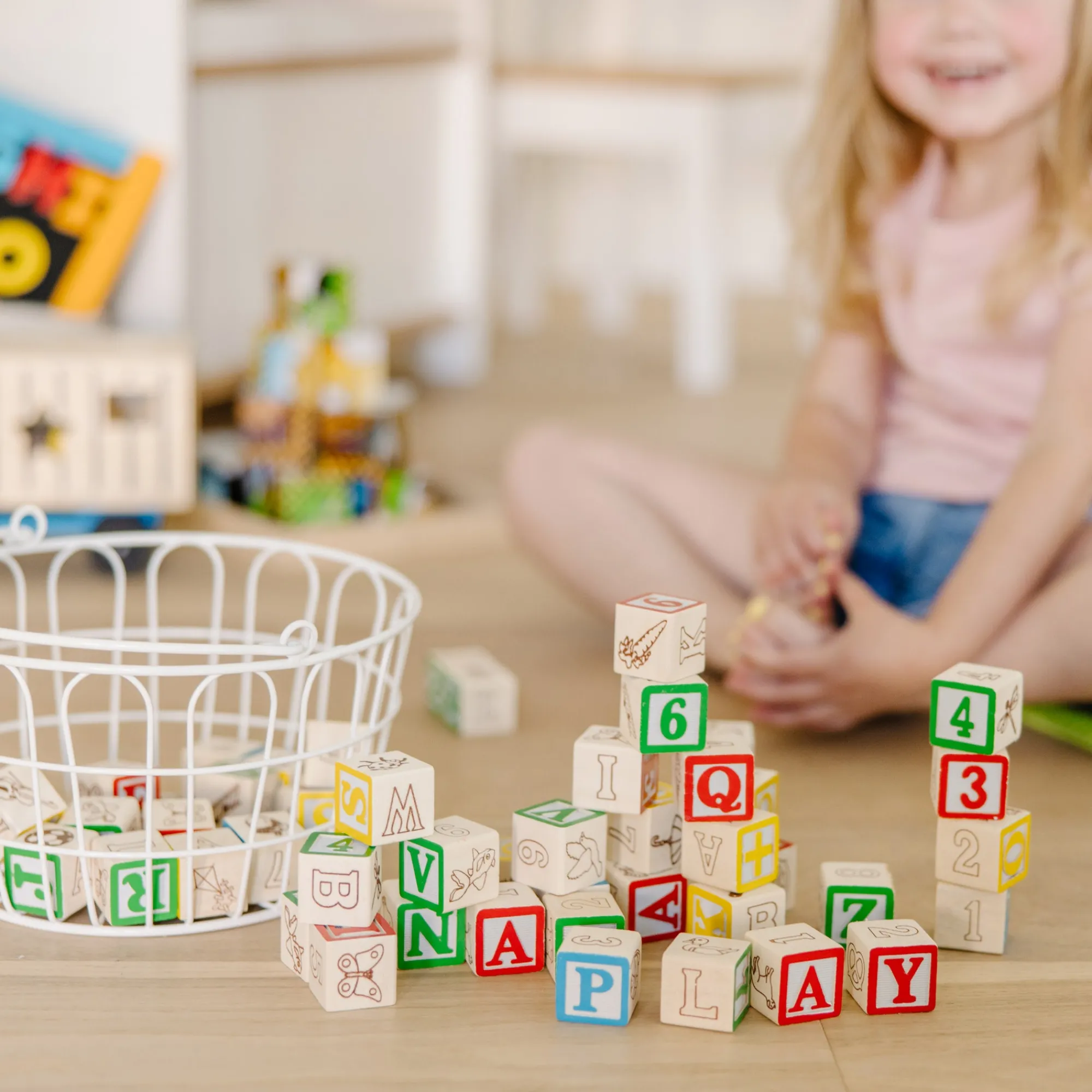 Wooden ABC/123 Blocks>Melissa & Doug Discount