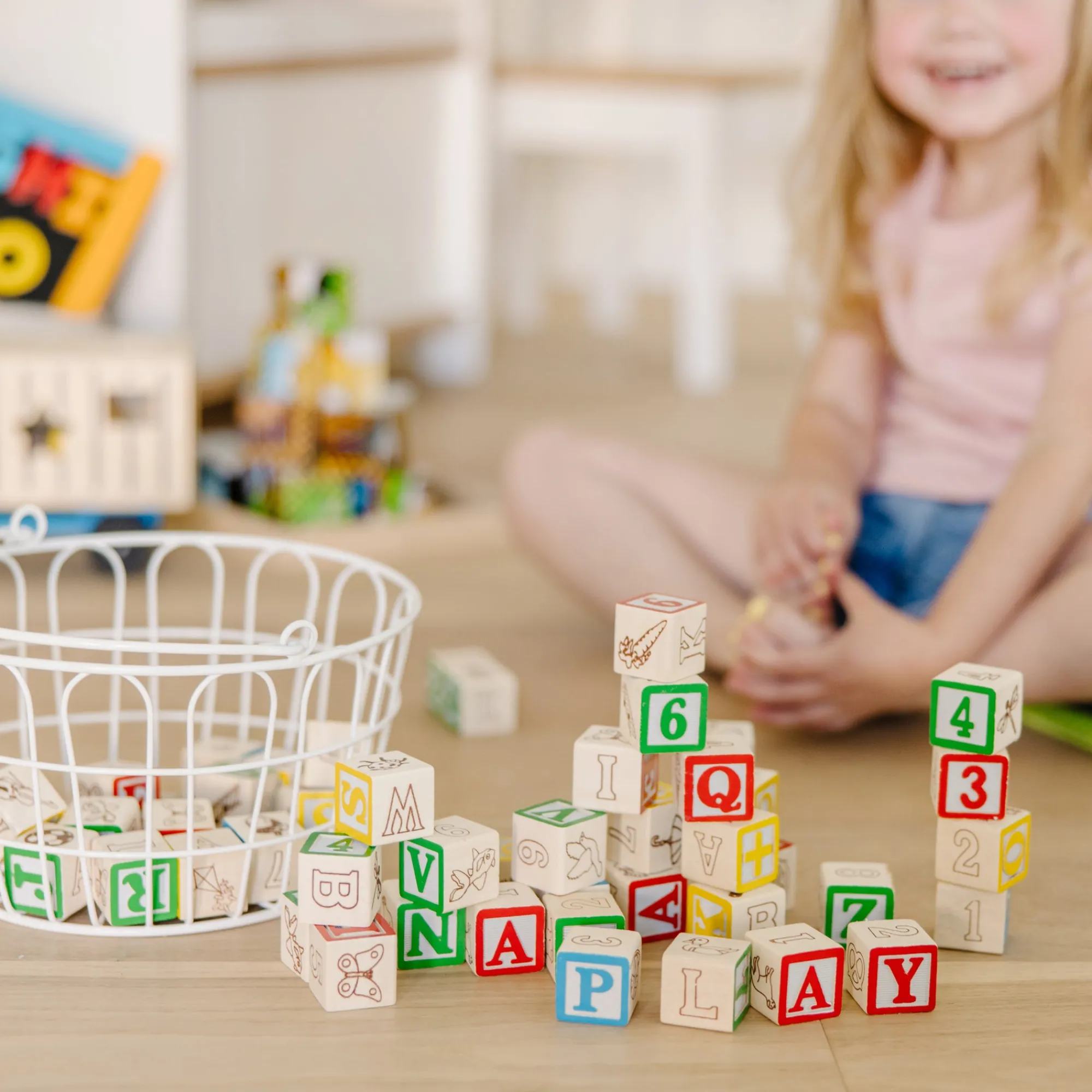 Wooden ABC/123 Blocks>Melissa & Doug Discount