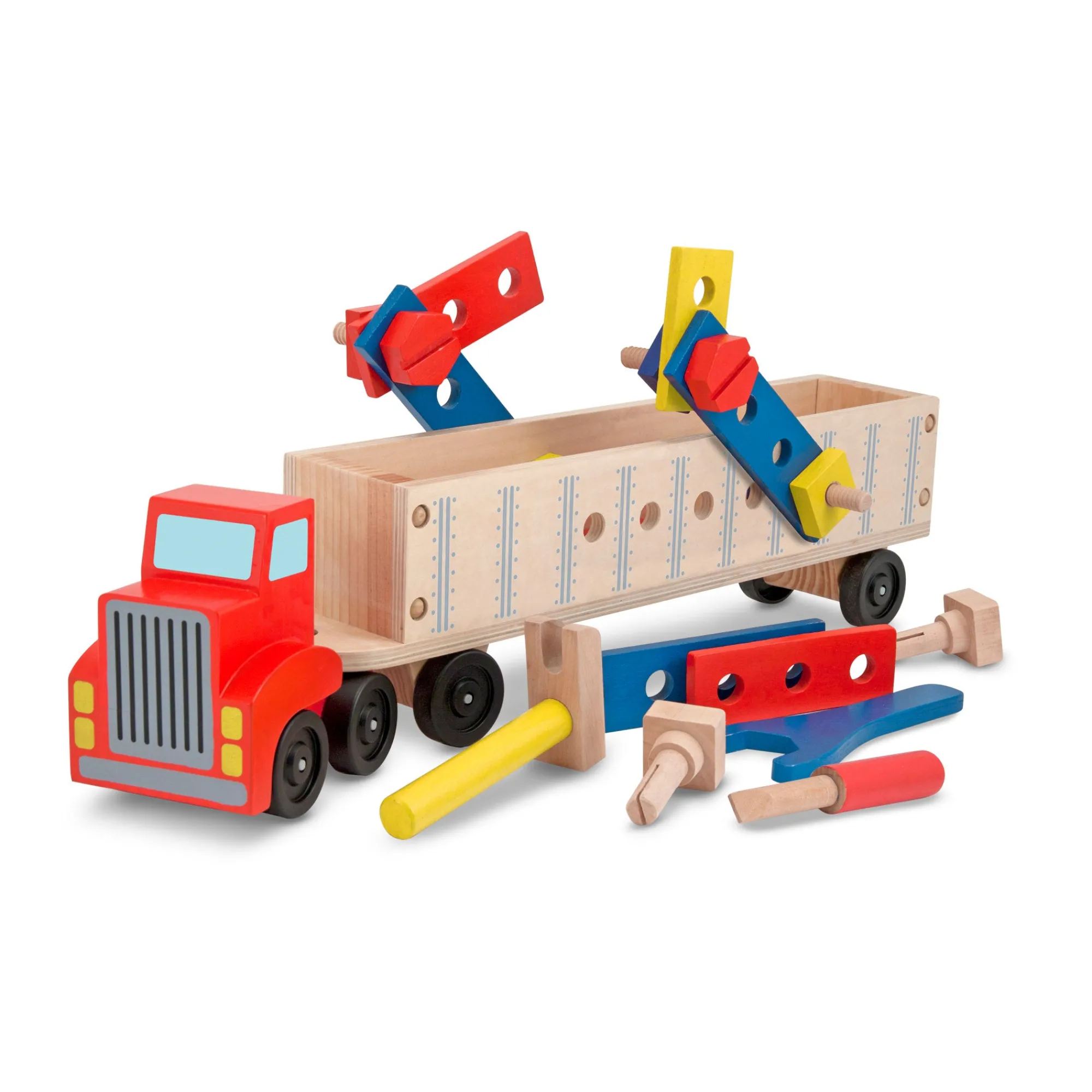 Wooden Big Rig Building Set>Melissa & Doug Best