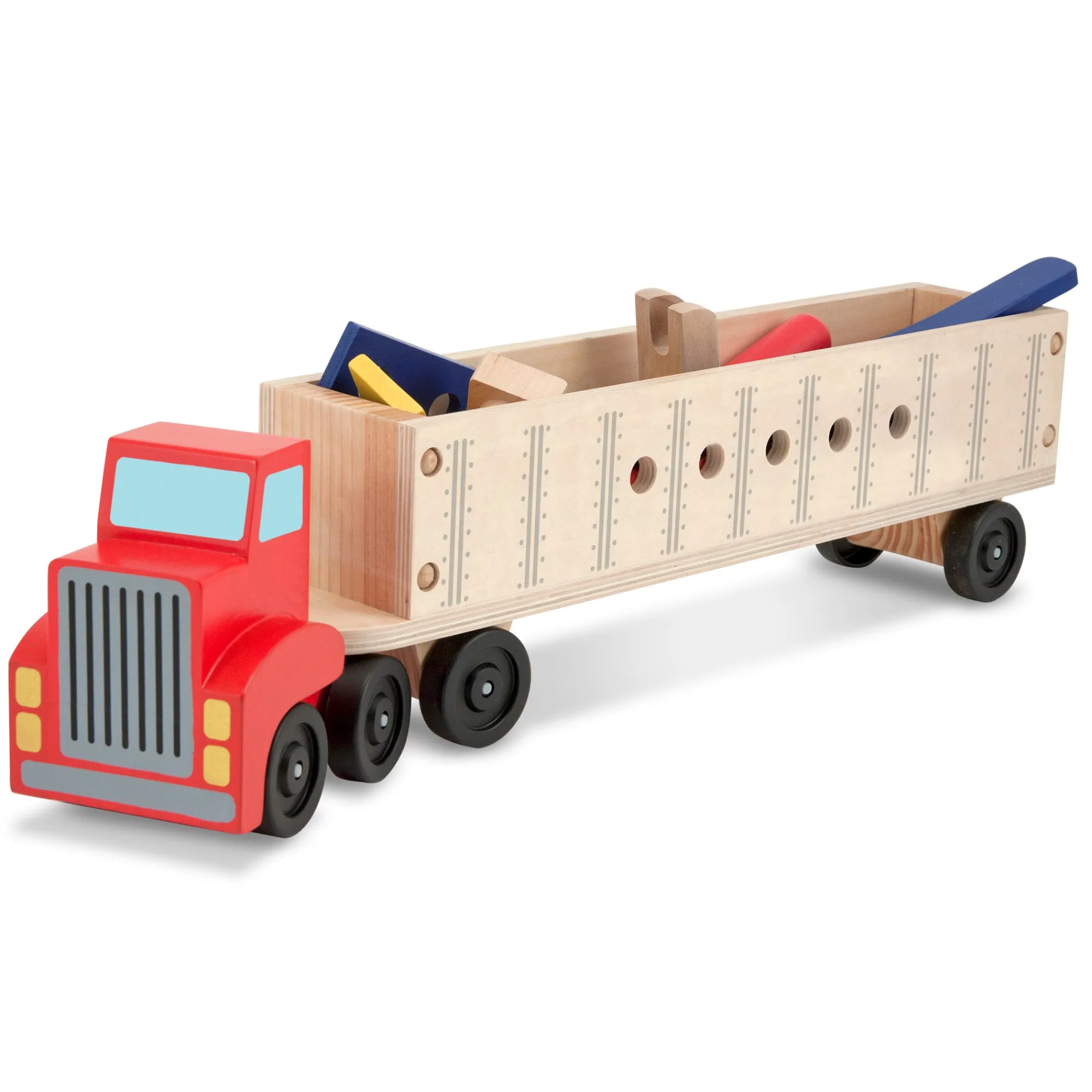 Wooden Big Rig Building Set>Melissa & Doug Best