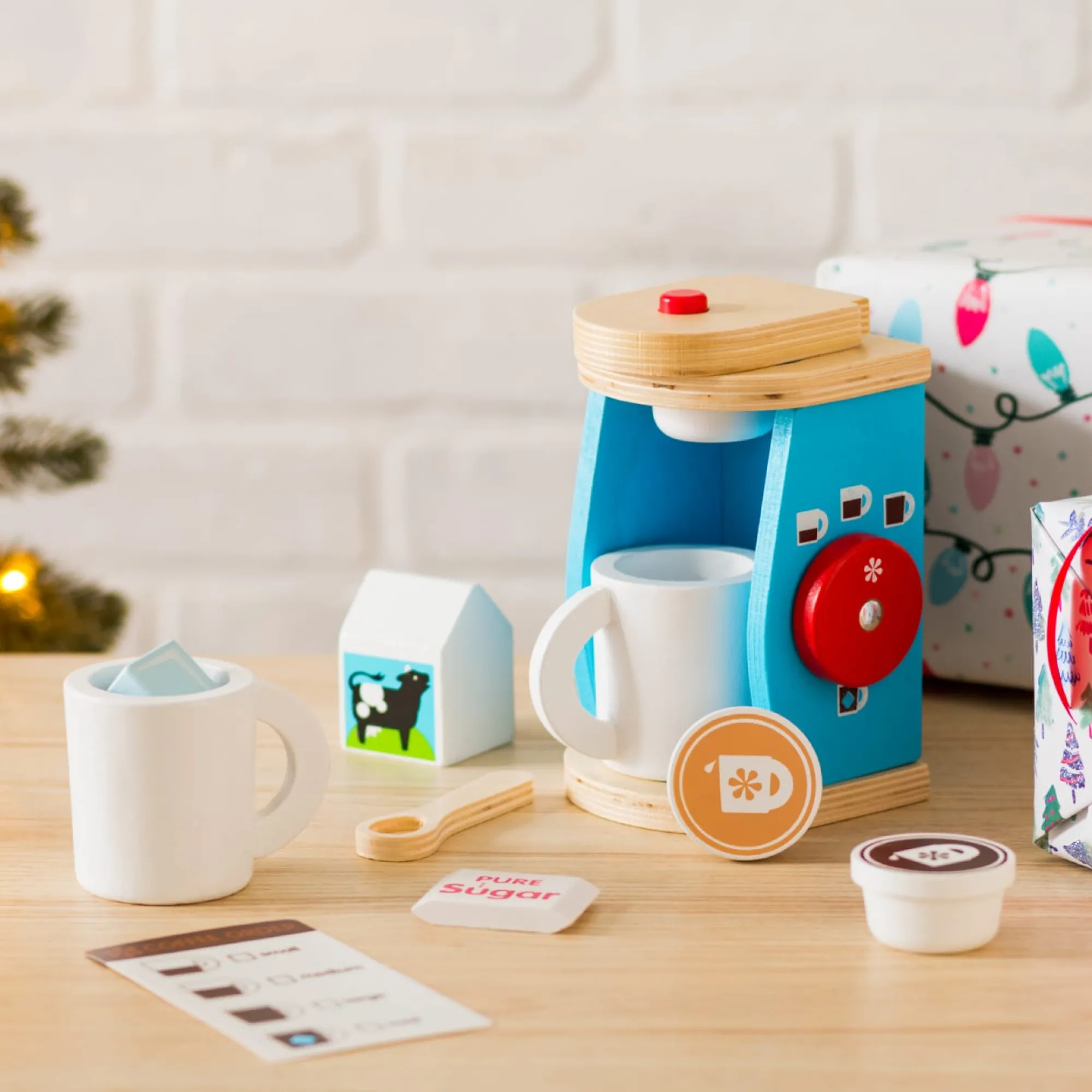 Wooden Brew & Serve Coffee Set>Melissa & Doug