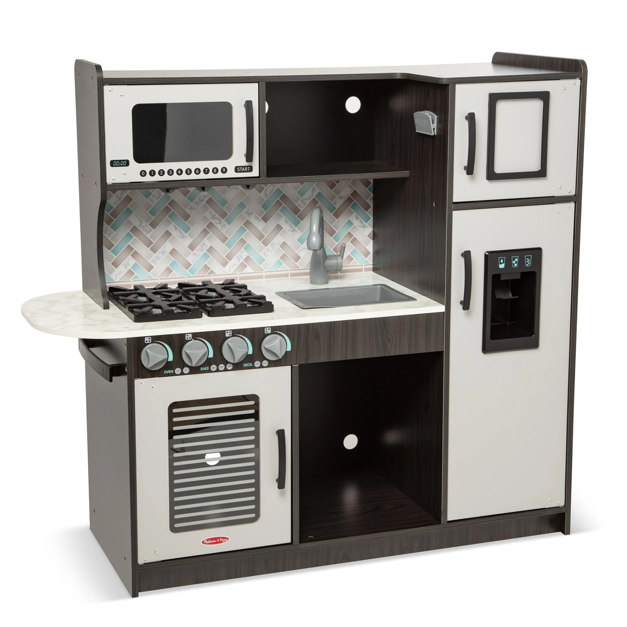 Wooden Chef's Kitchen - Charcoal>Melissa & Doug Hot